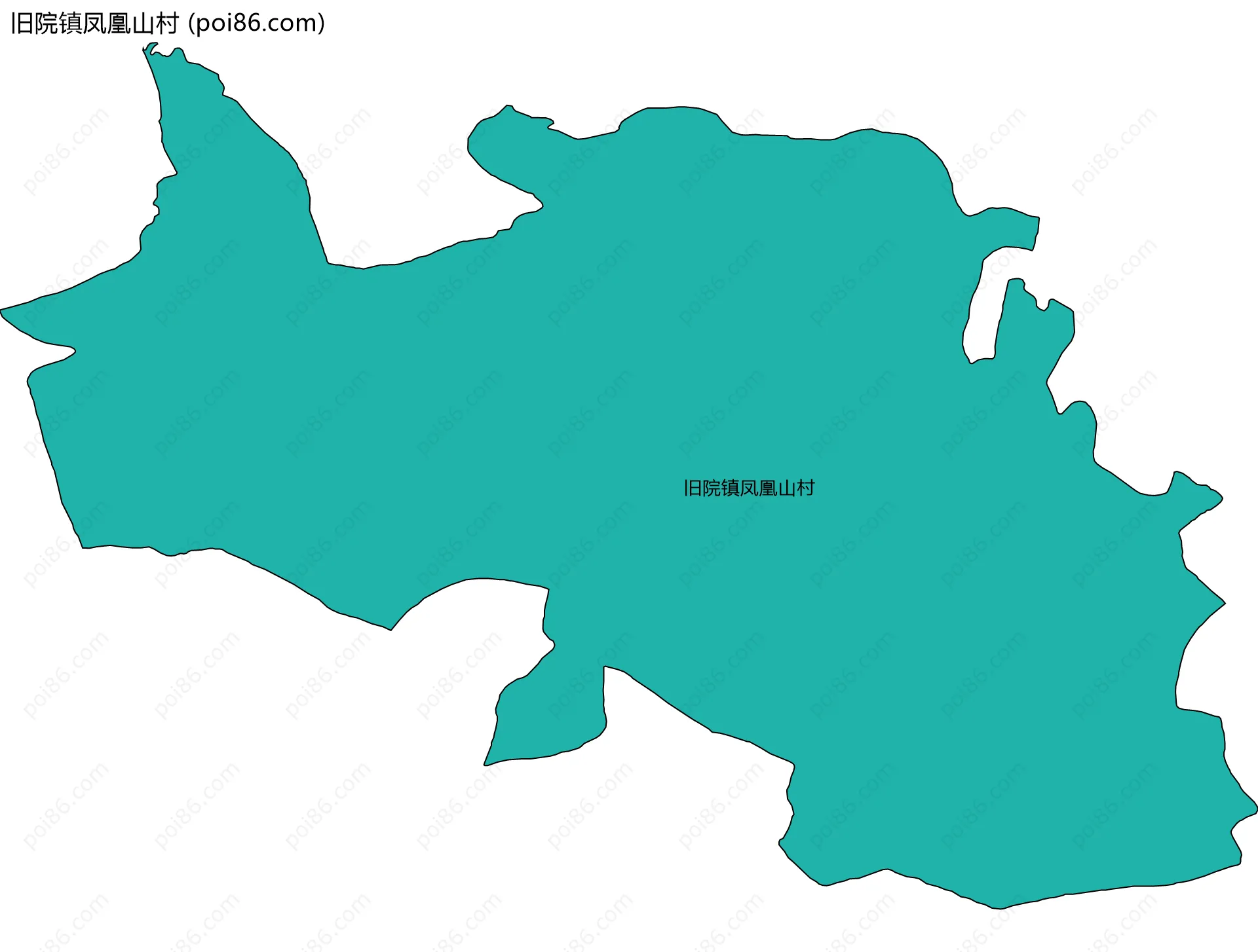 旧院镇凤凰山村边界地图