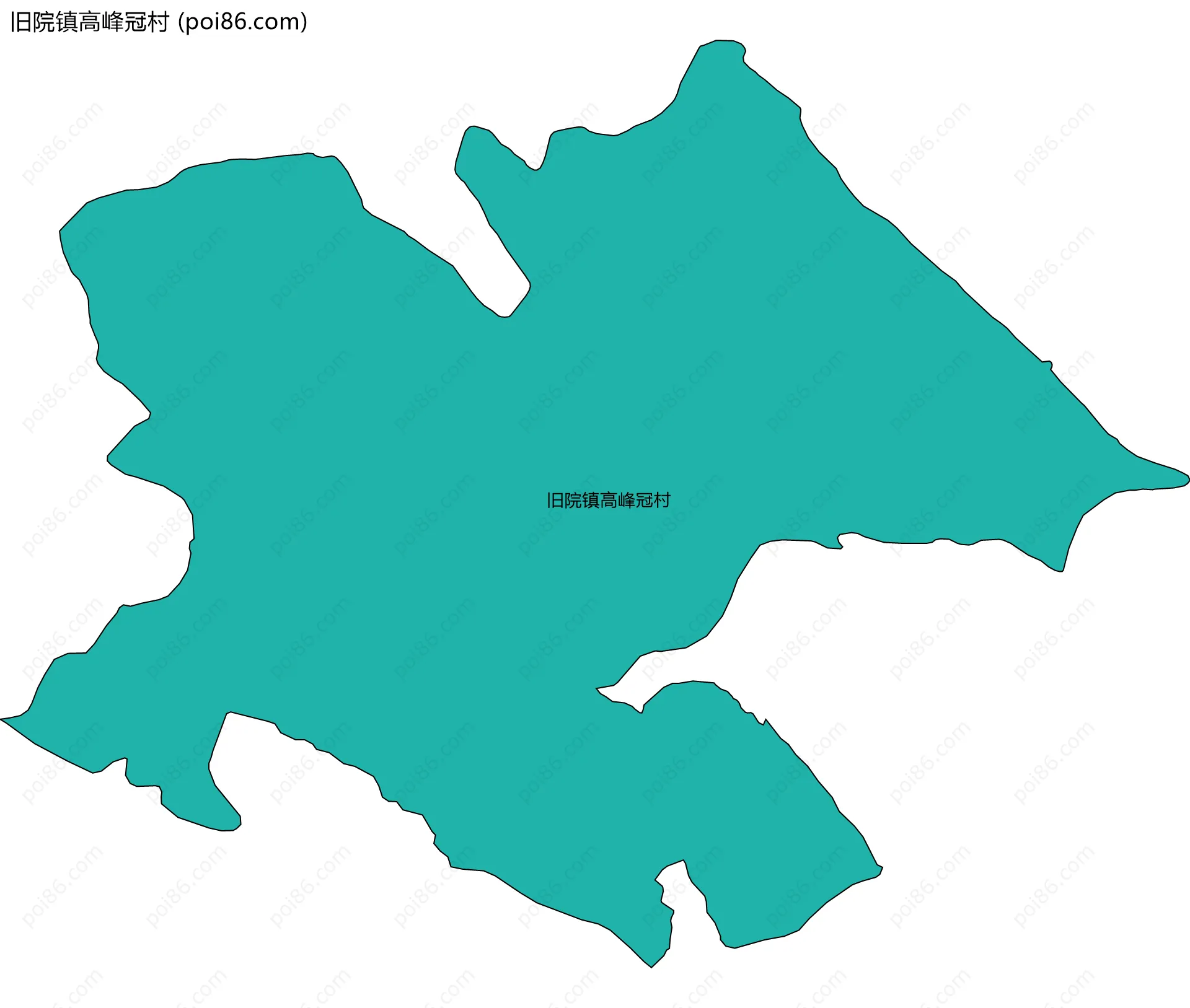 旧院镇高峰冠村边界地图