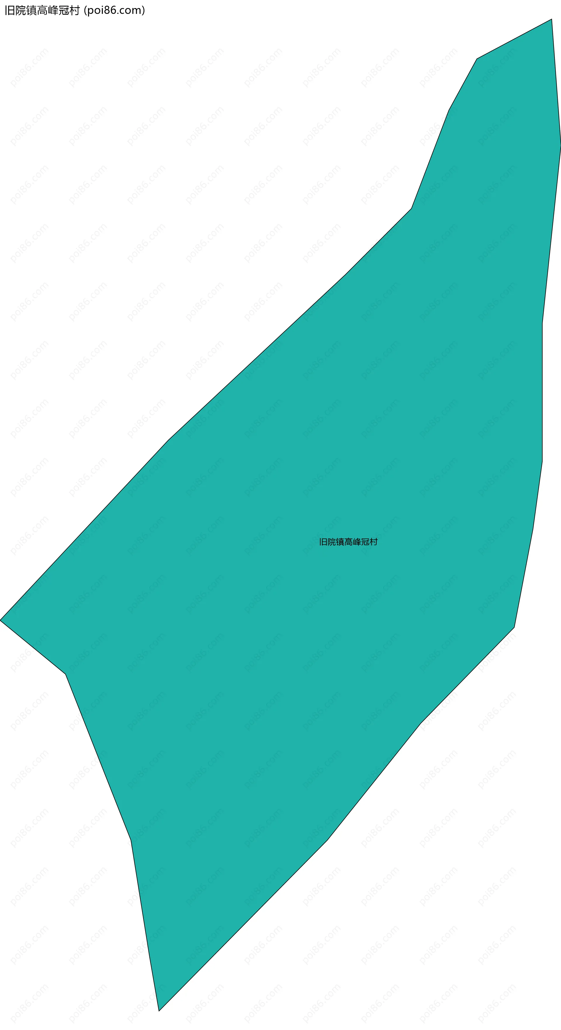 旧院镇高峰冠村边界地图