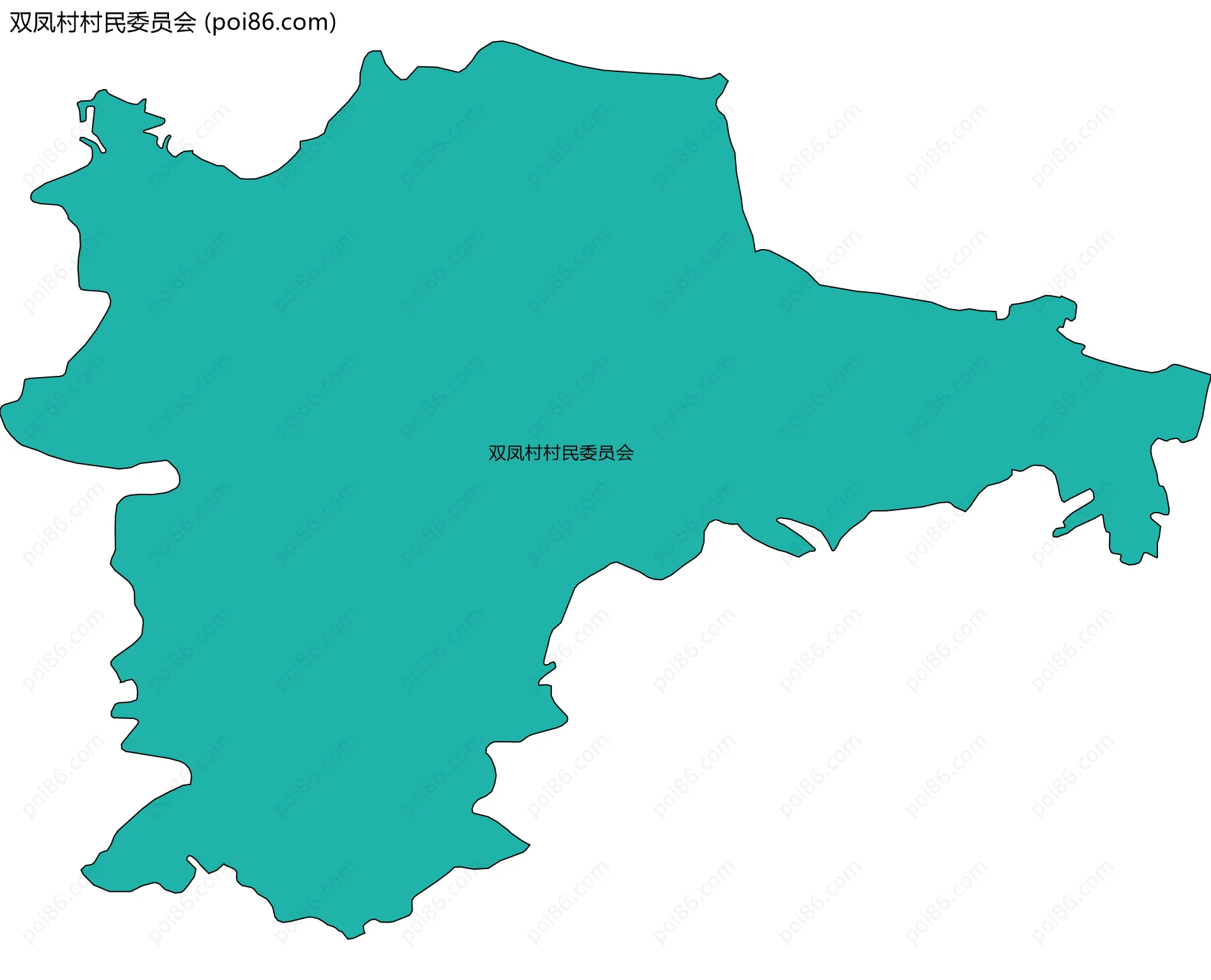 双凤村村民委员会边界地图