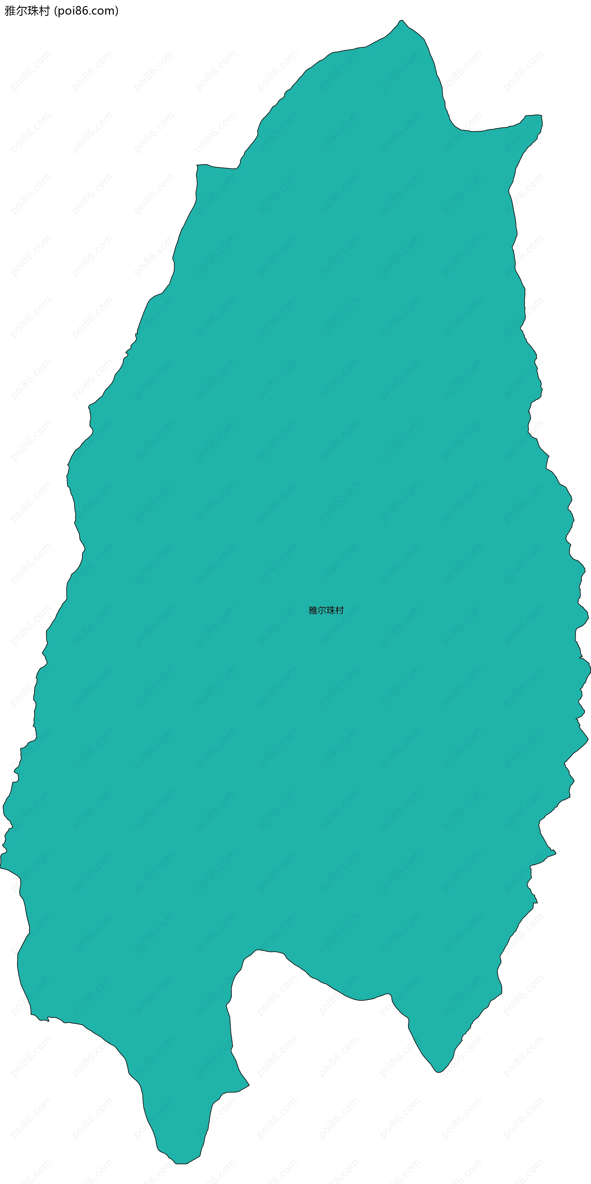 雅尔珠村边界地图