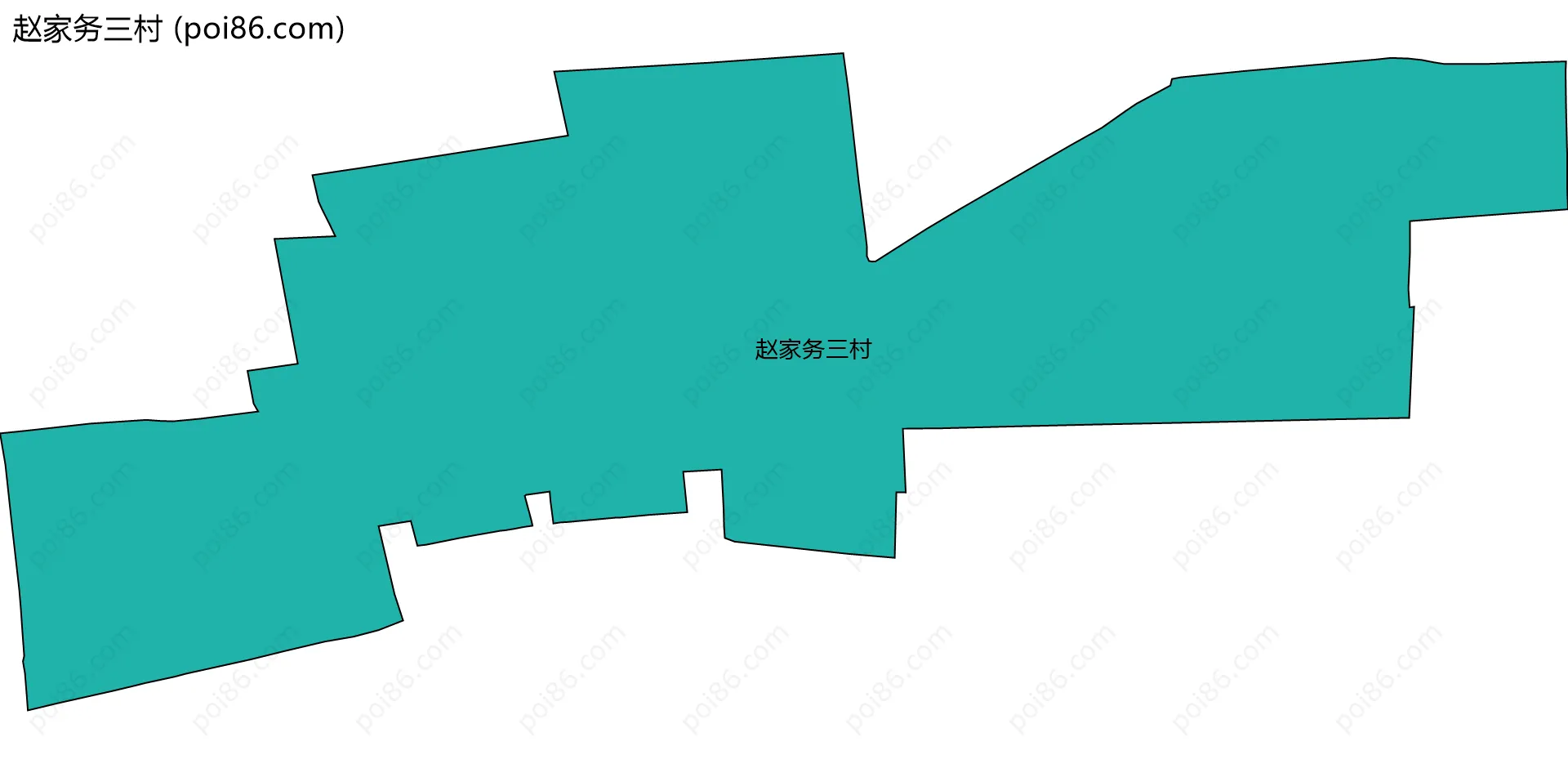 赵家务三村边界地图