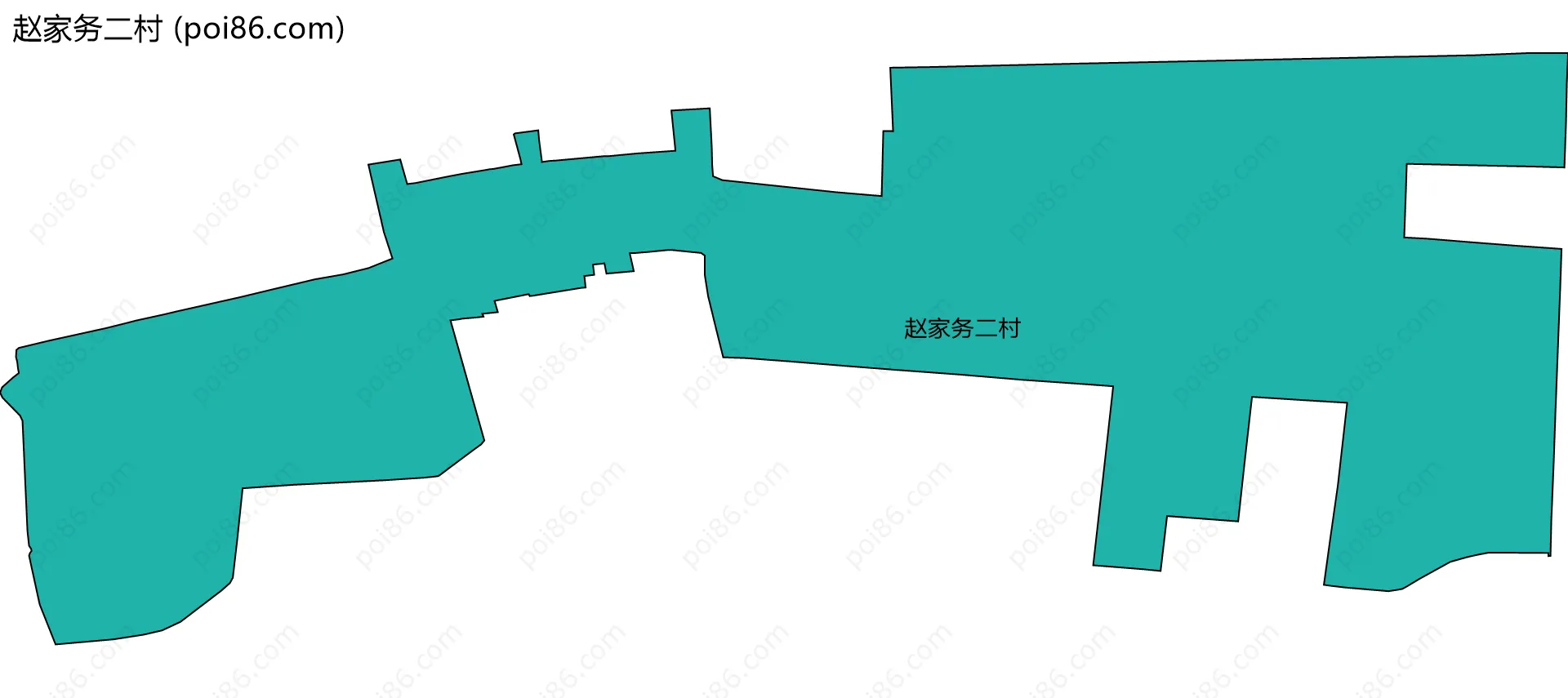 赵家务二村边界地图