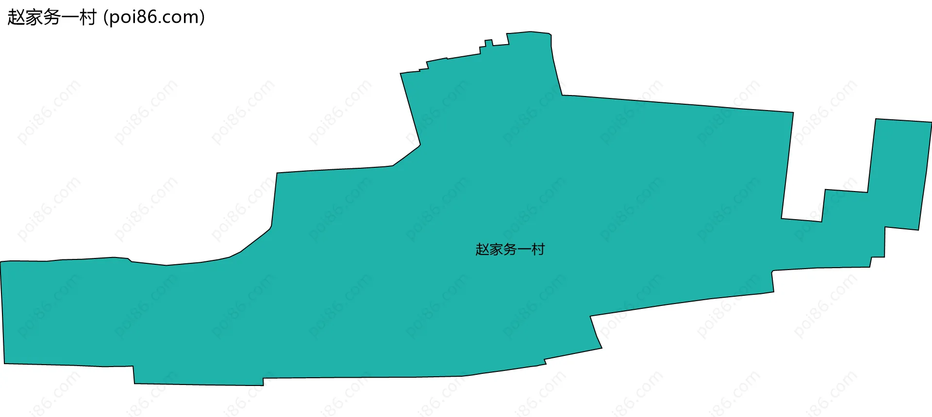 赵家务一村边界地图