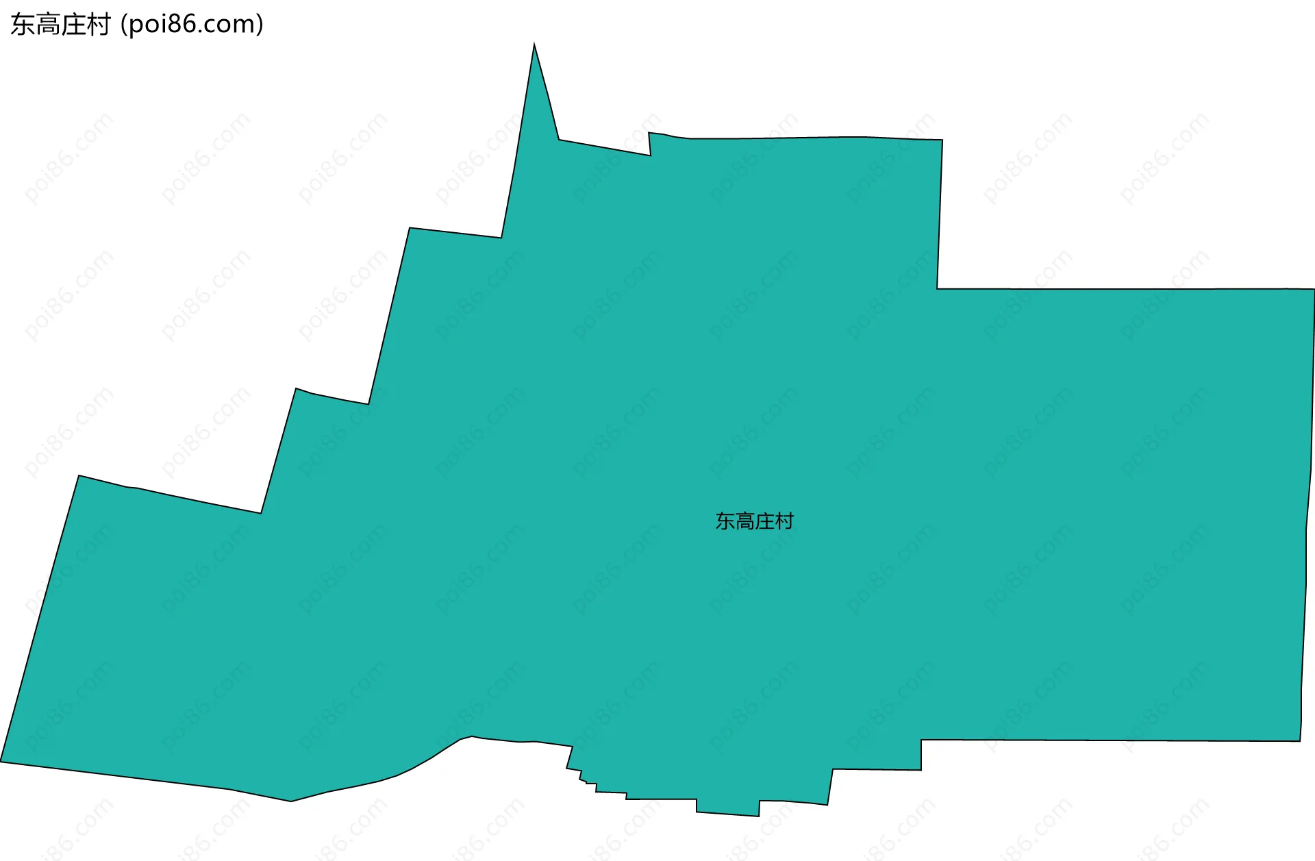 东高庄村边界地图