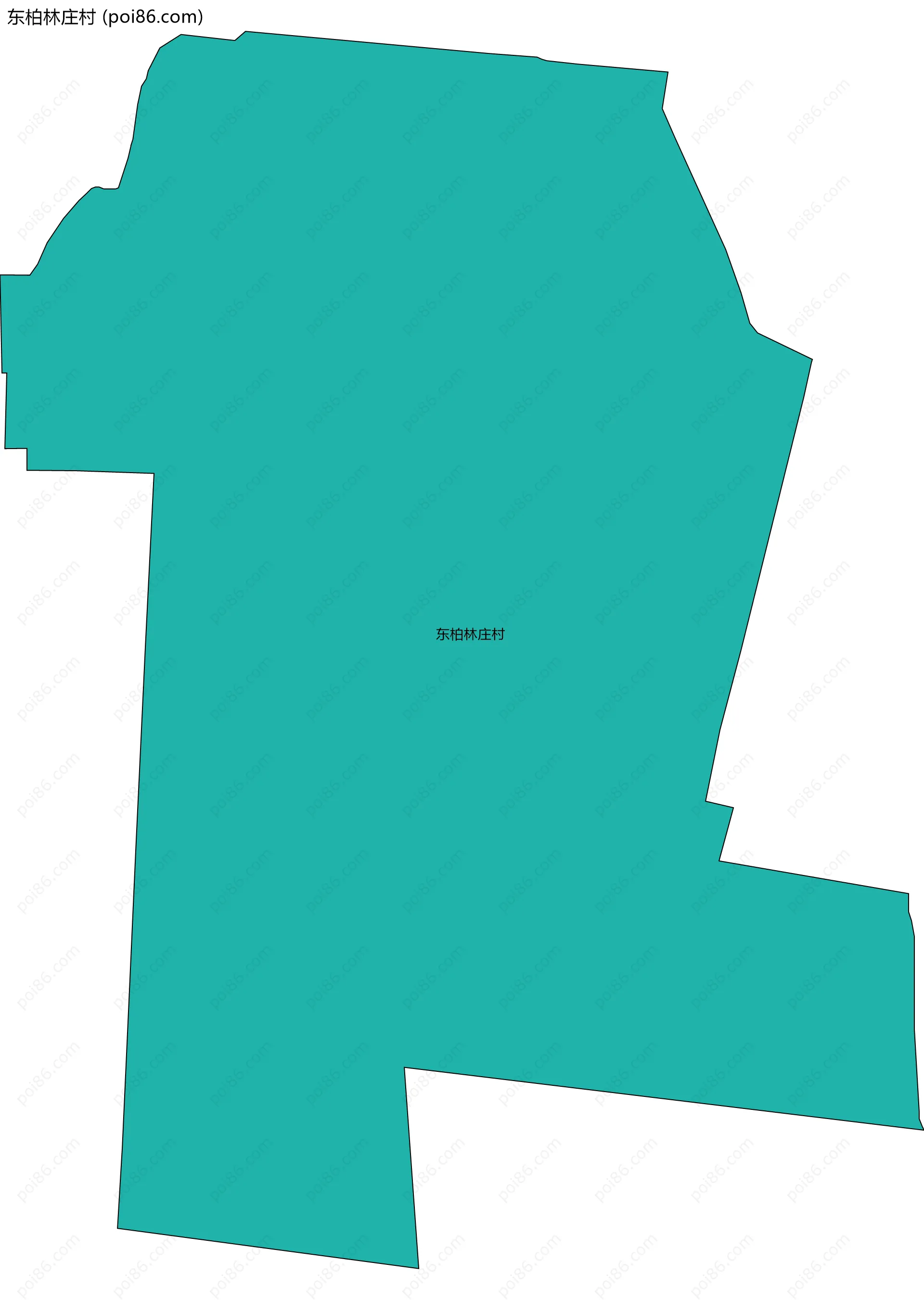 东柏林庄村边界地图