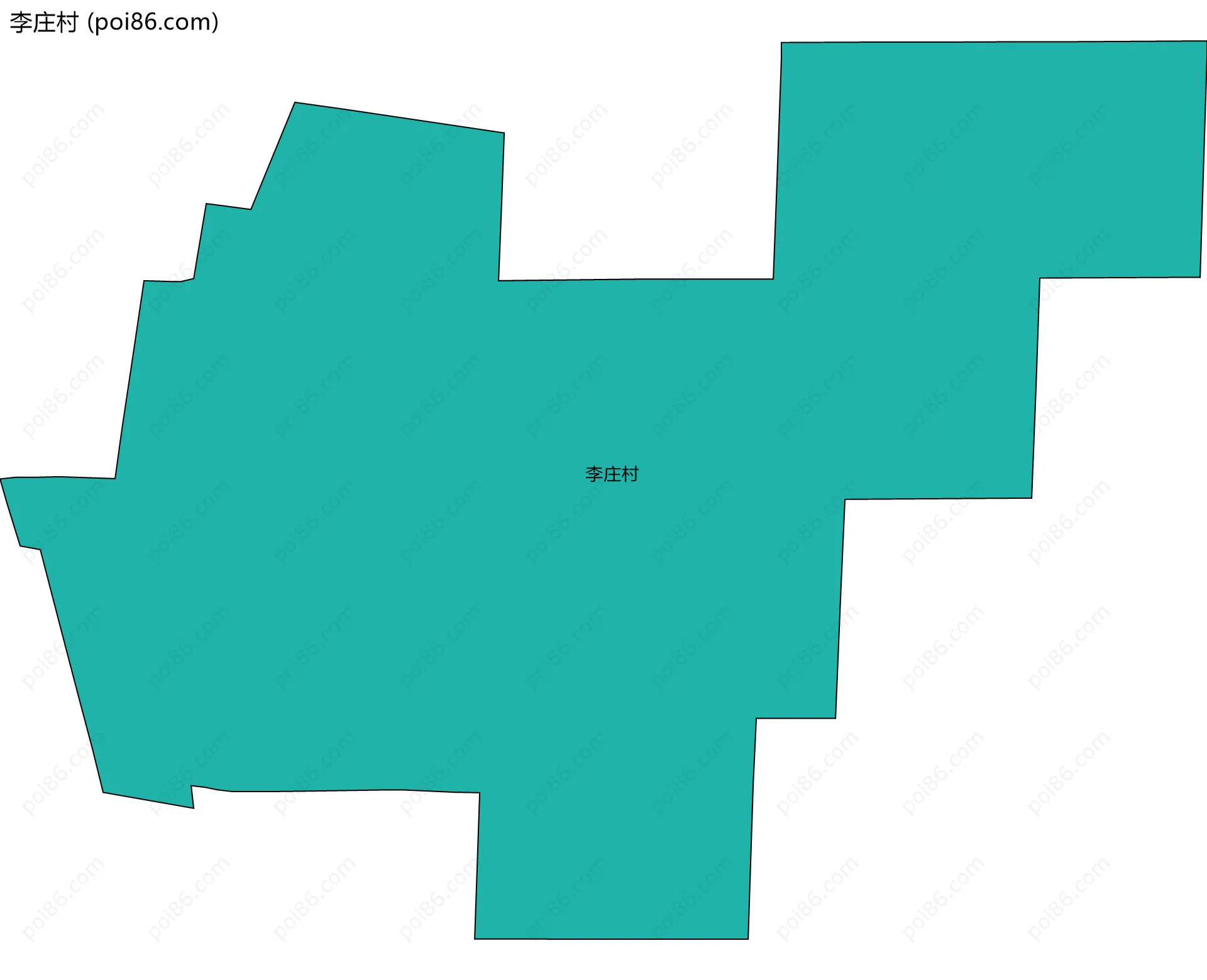 李庄村边界地图