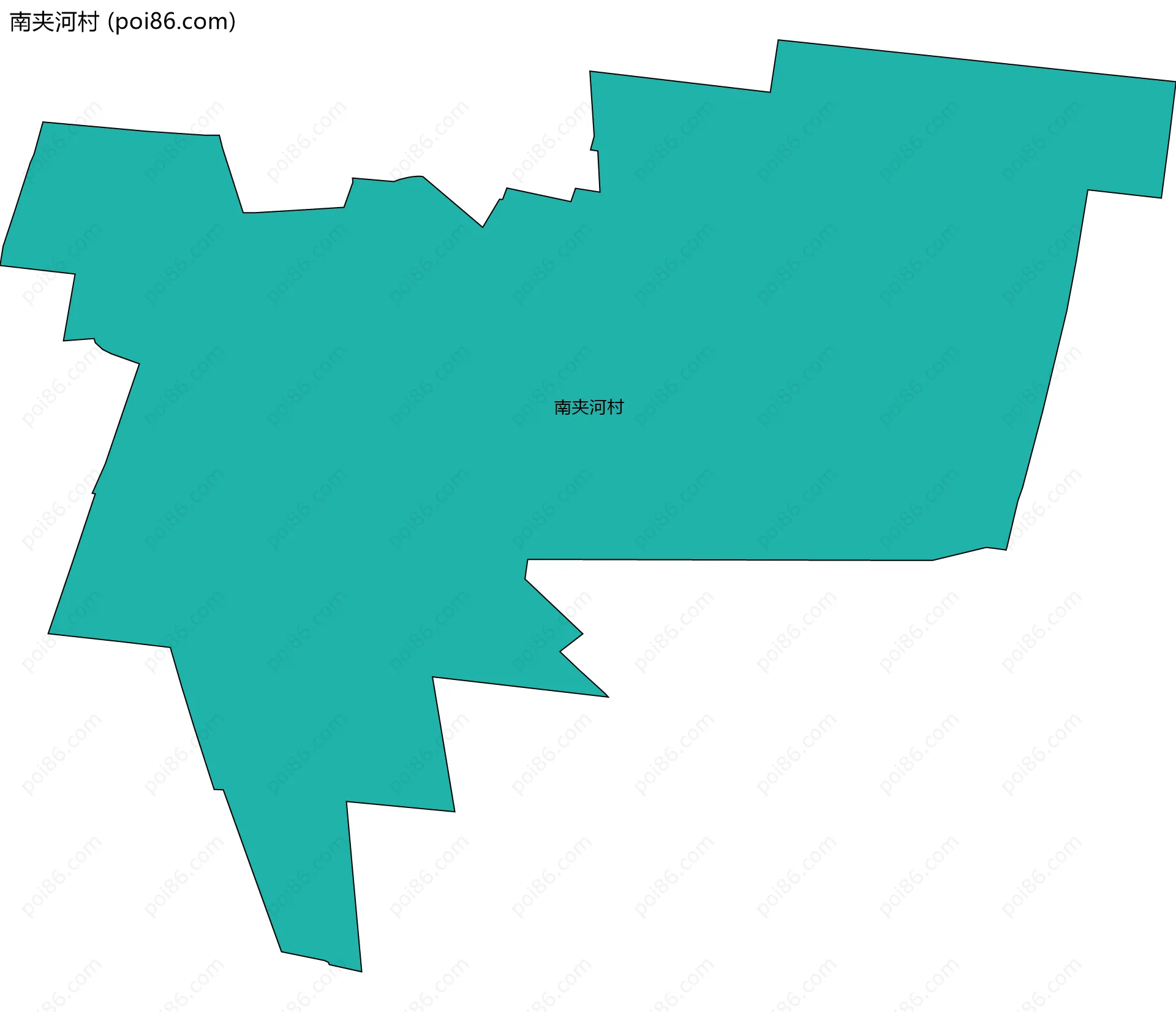 南夹河村边界地图