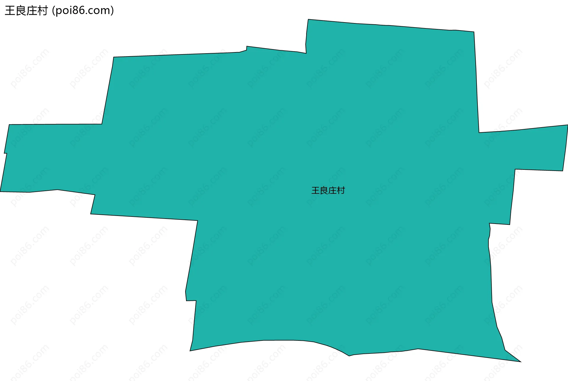 王良庄村边界地图