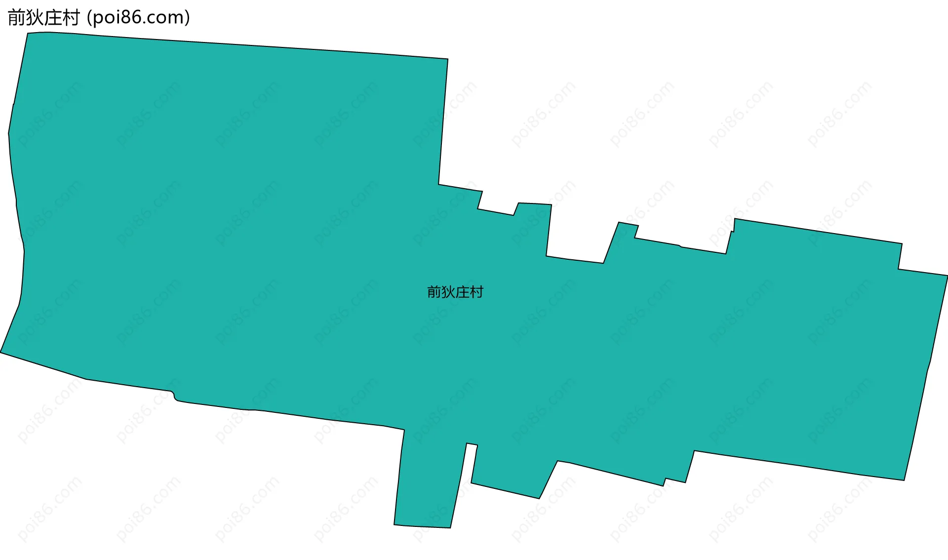 前狄庄村边界地图