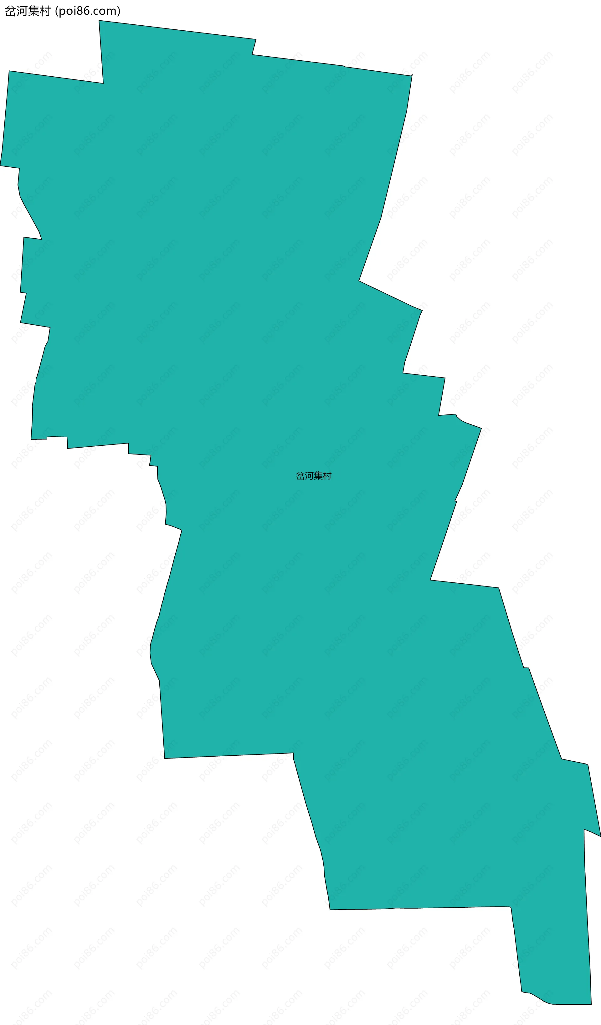 岔河集村边界地图