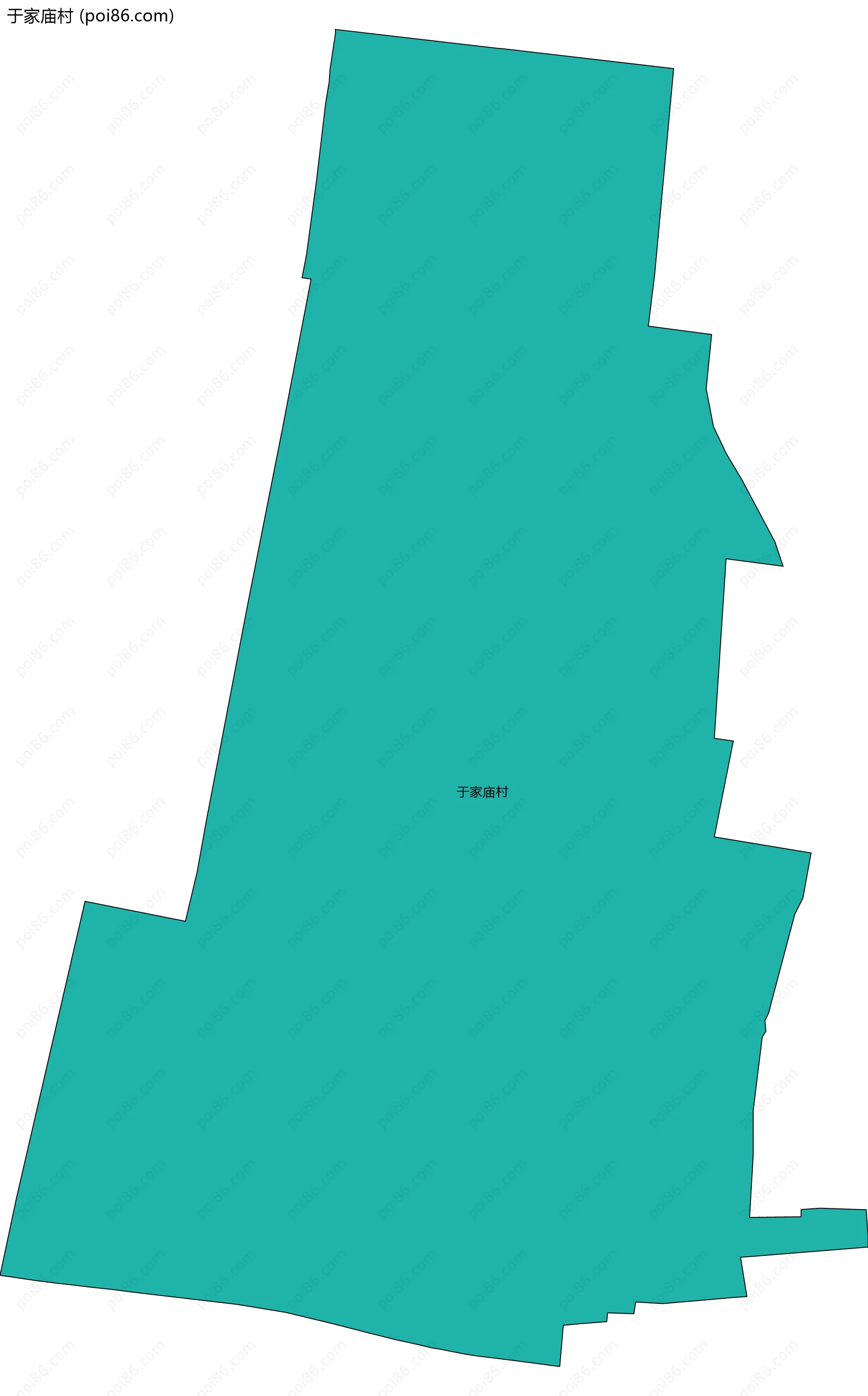 于家庙村边界地图