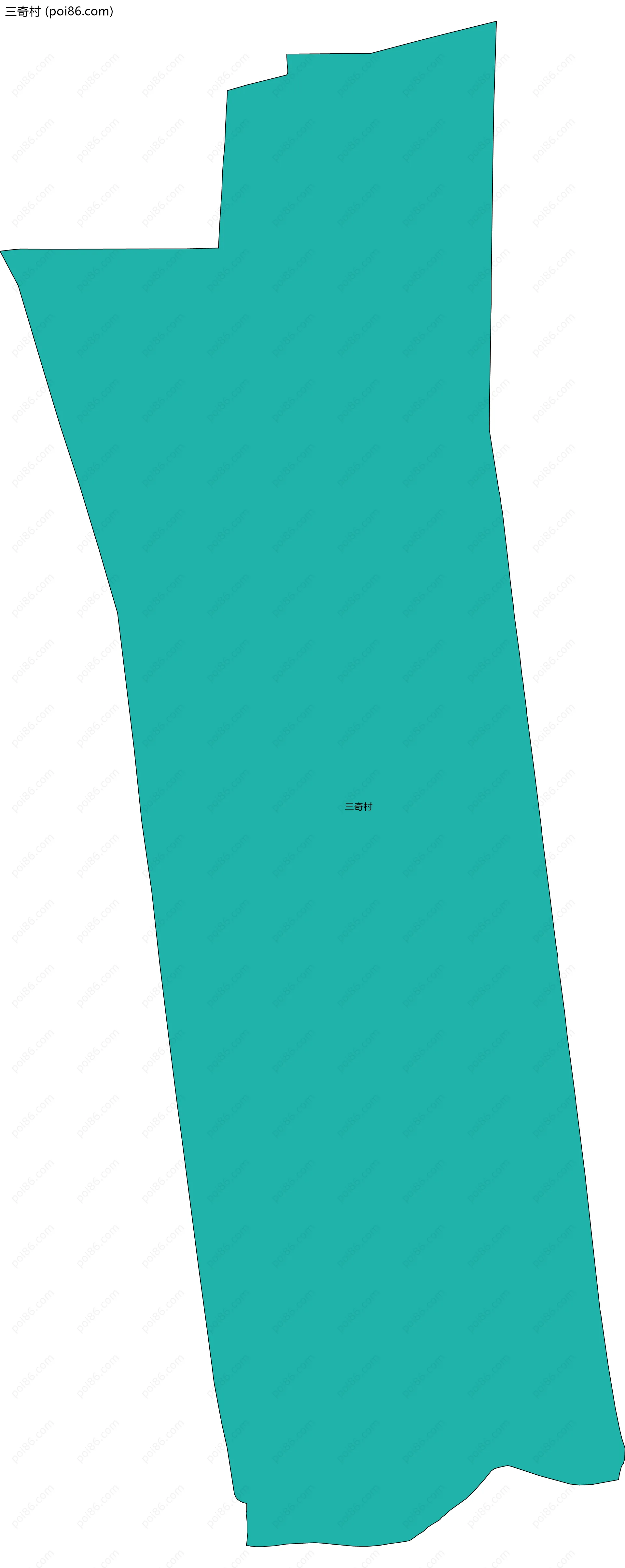 三奇村边界地图
