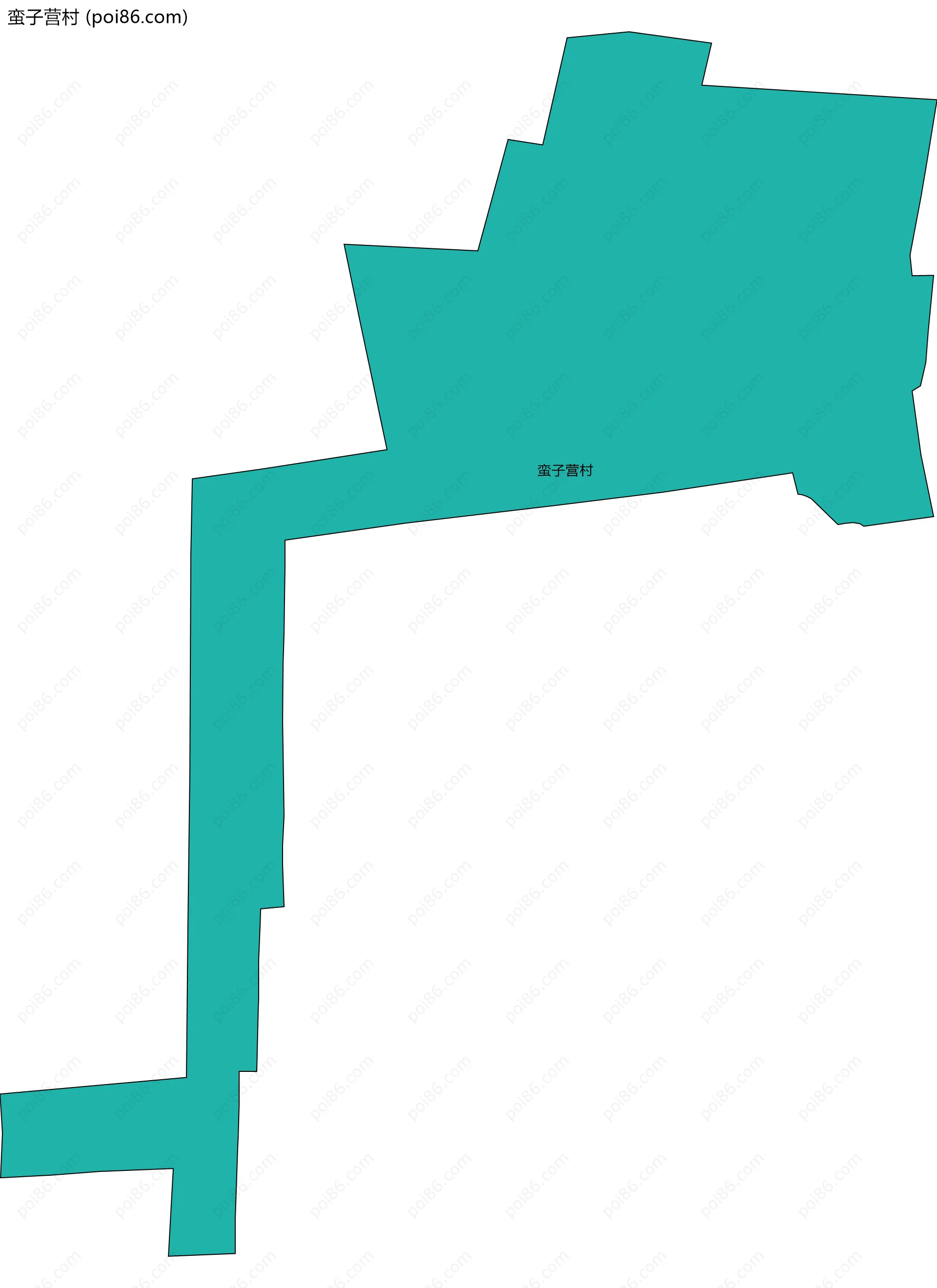 蛮子营村边界地图