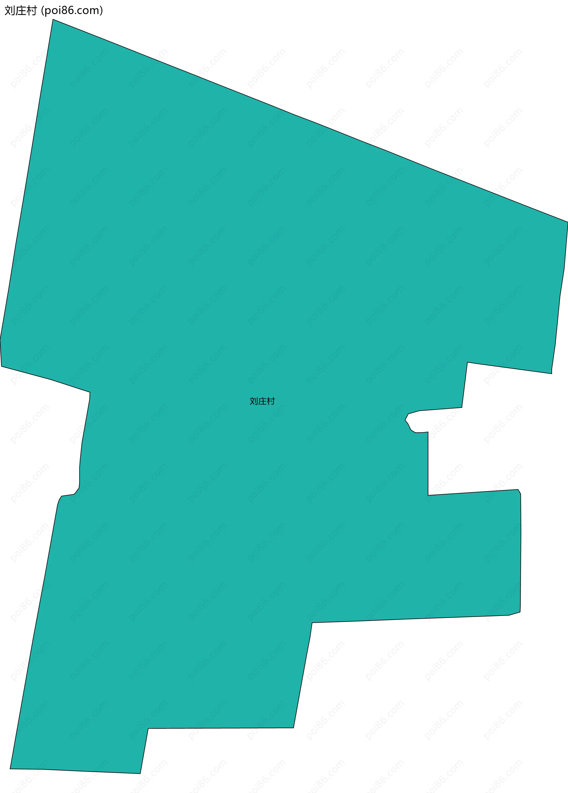 刘庄村边界地图