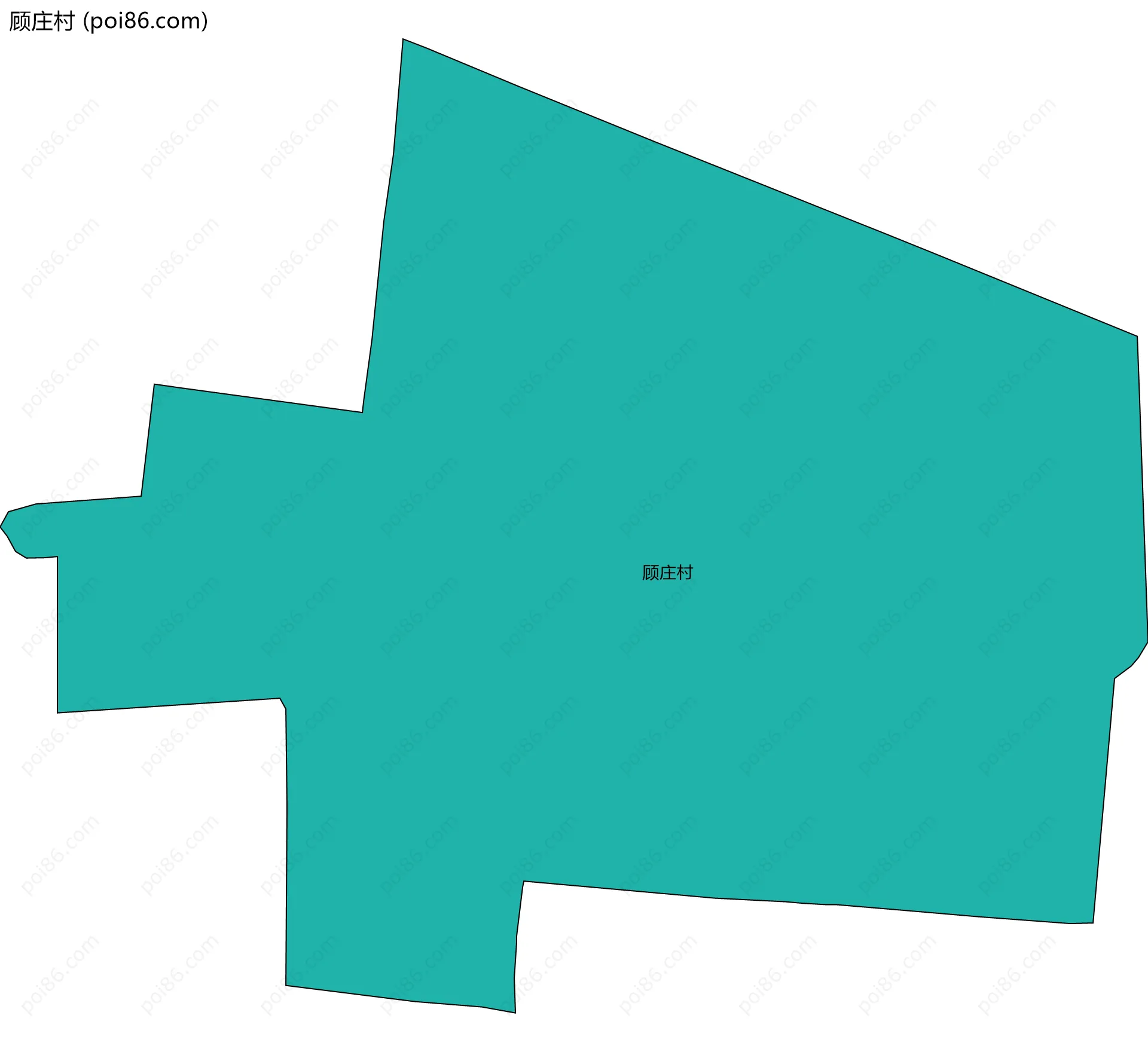 顾庄村边界地图