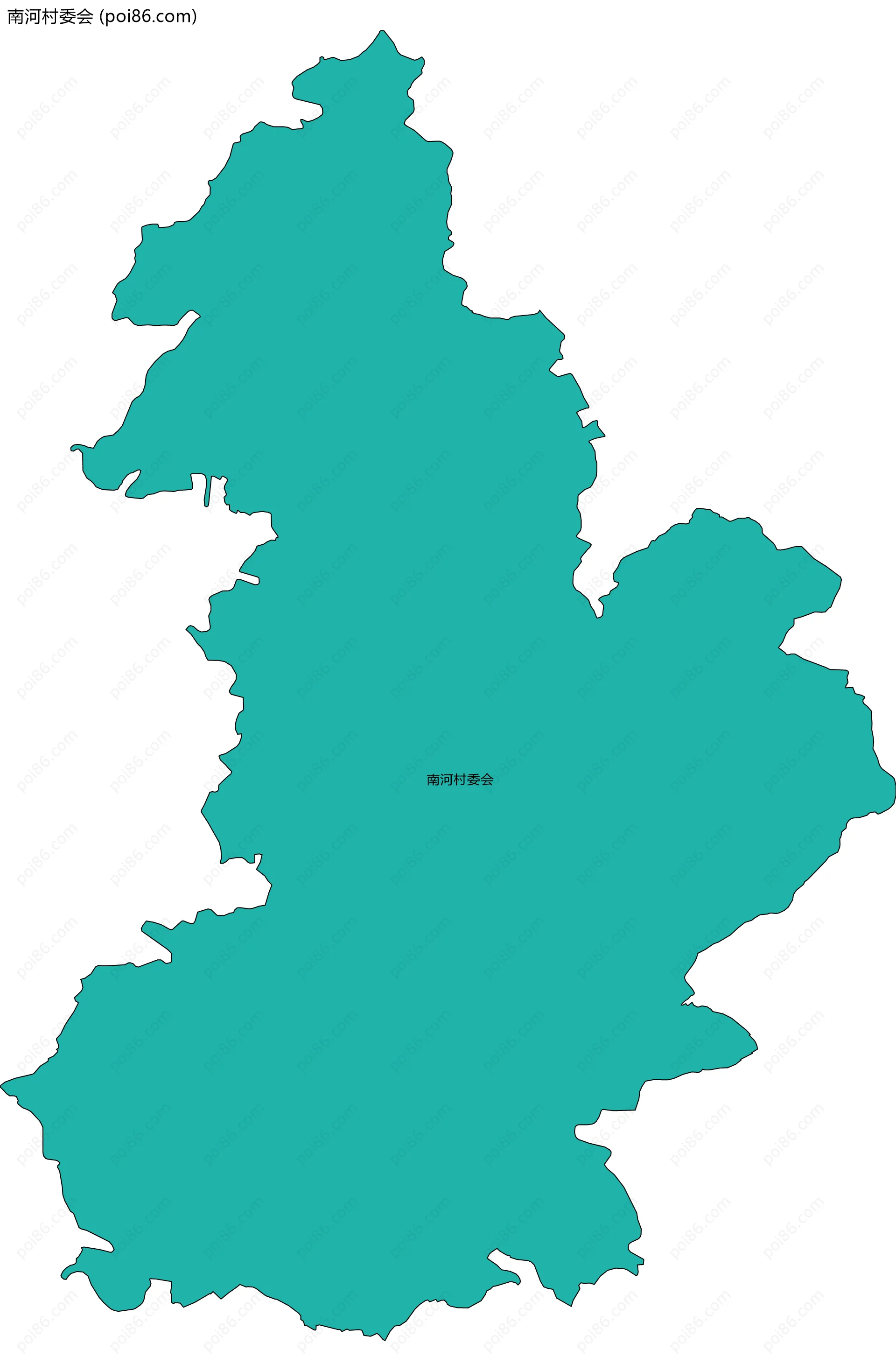 南河村委会边界地图