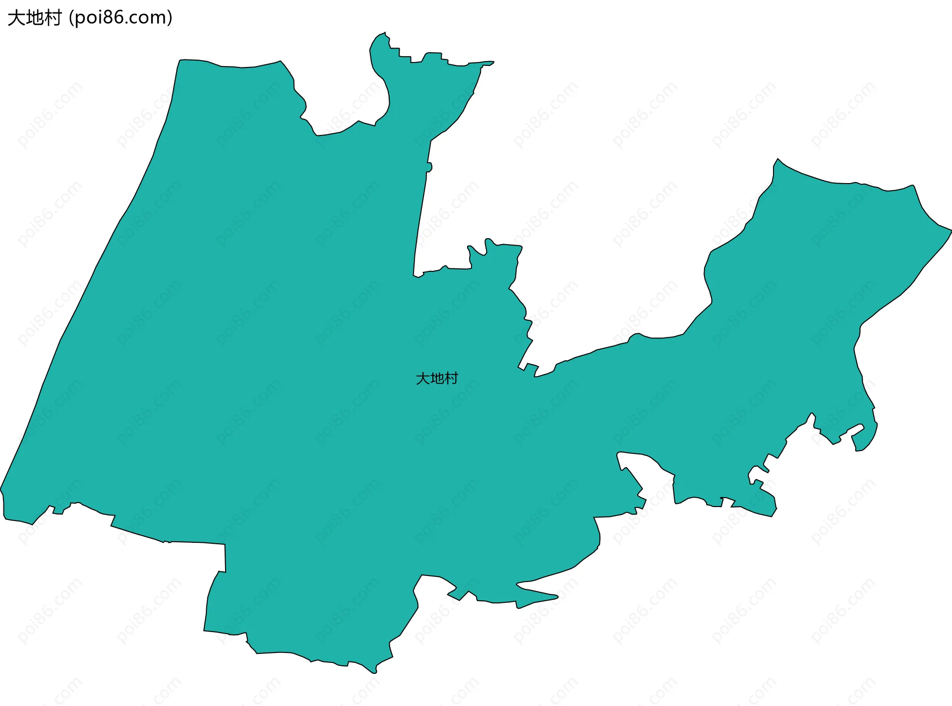 大地村边界地图