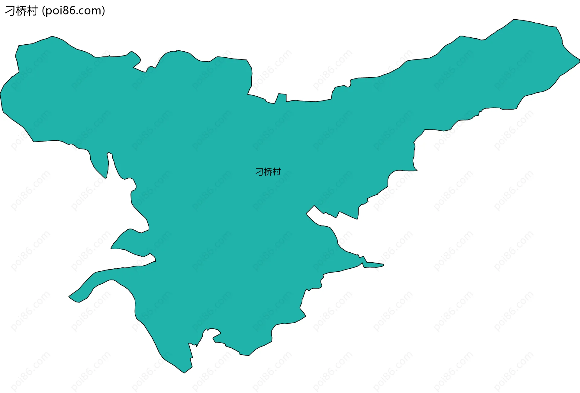 刁桥村边界地图