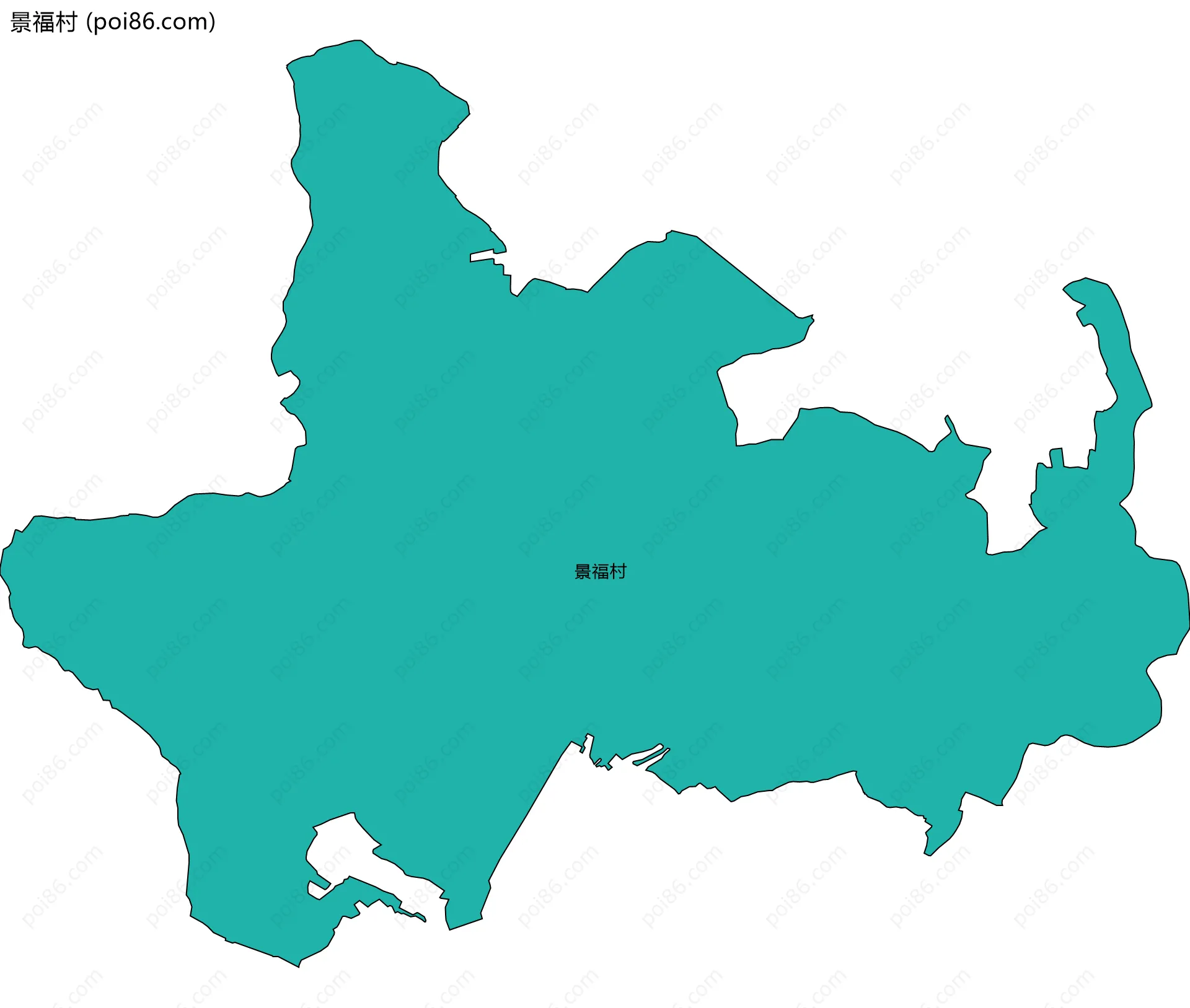 景福村边界地图