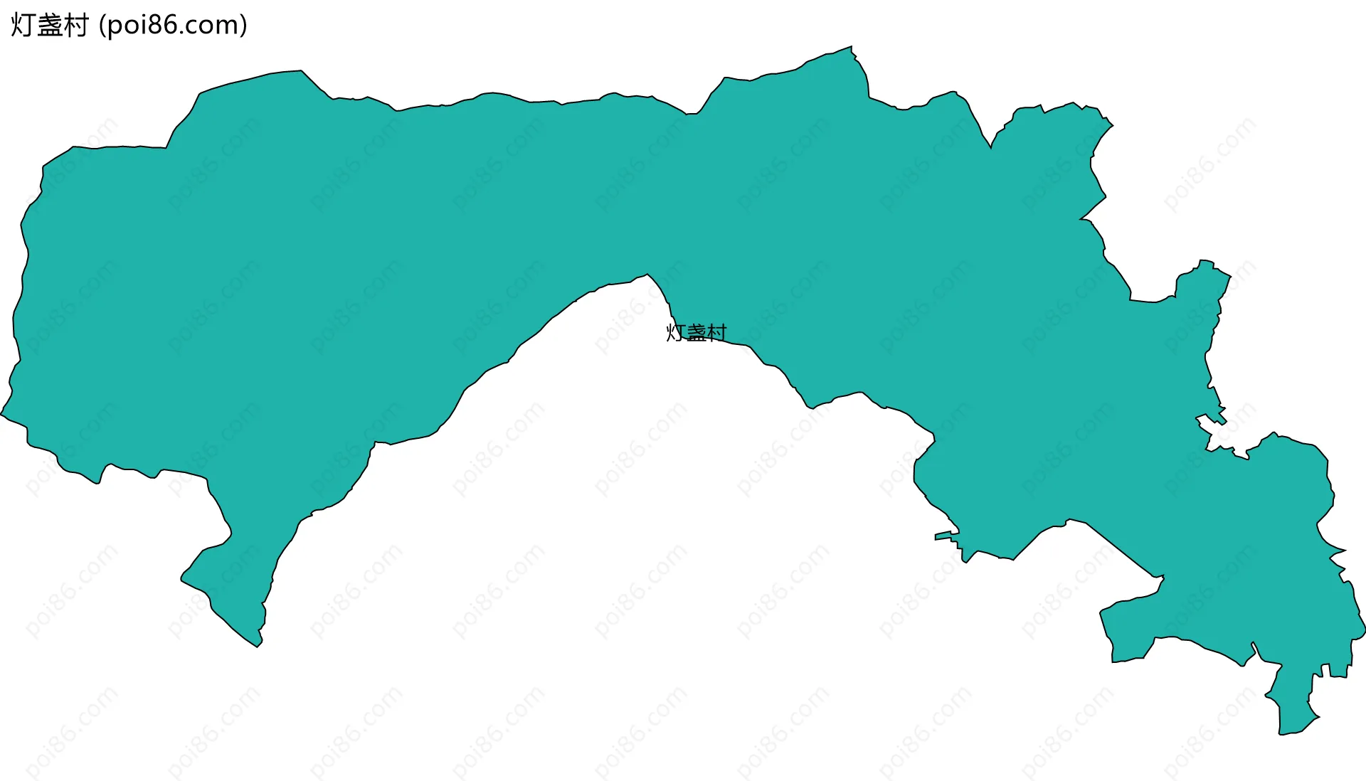 灯盏村边界地图