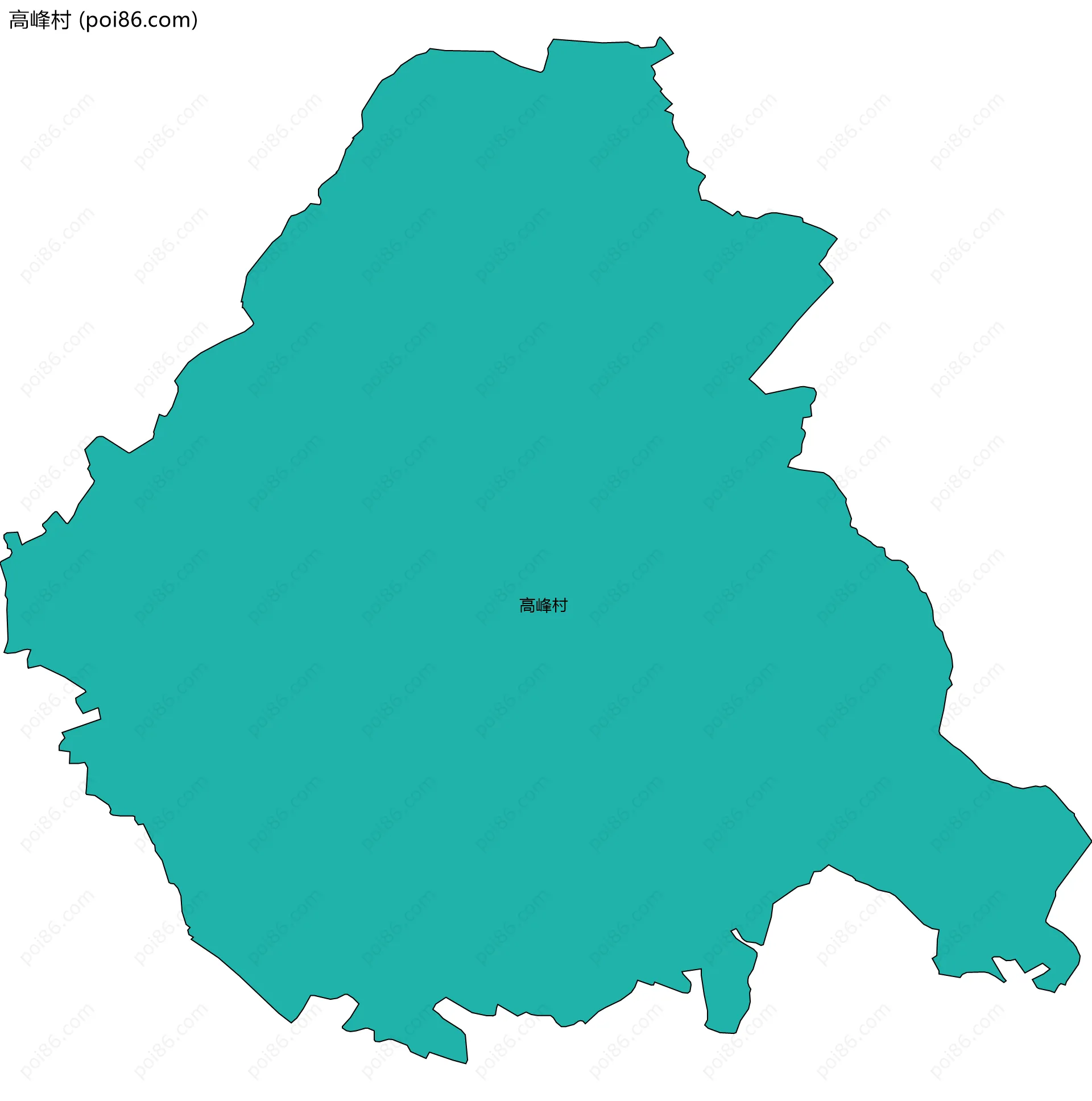 高峰村边界地图