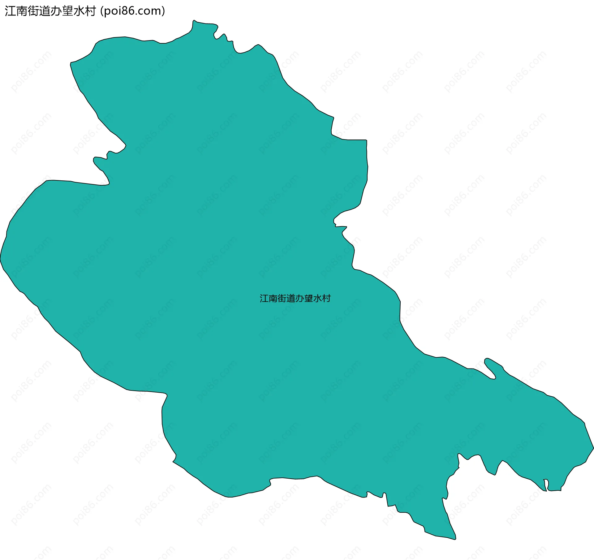 江南街道办望水村边界地图