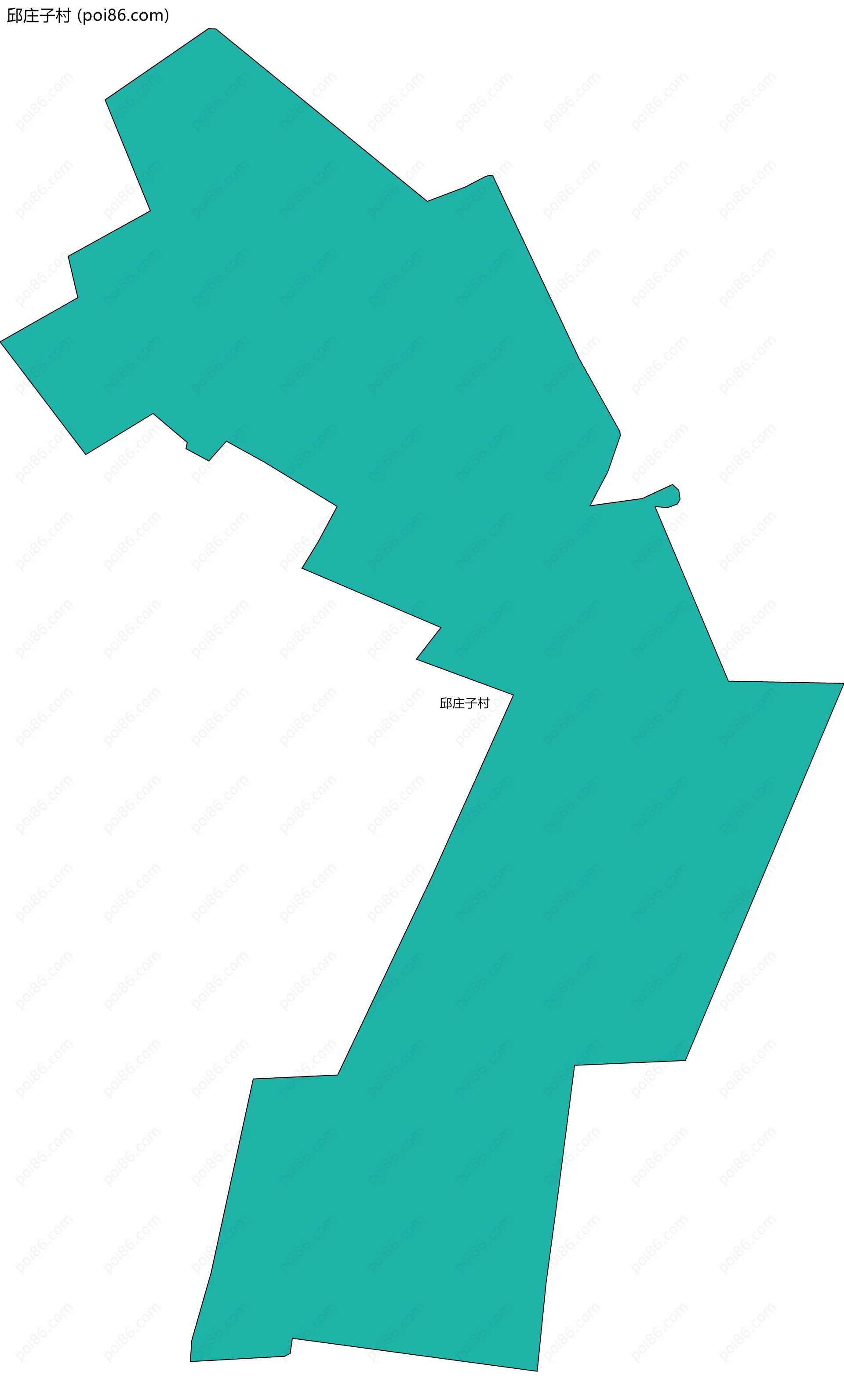 邱庄子村边界地图