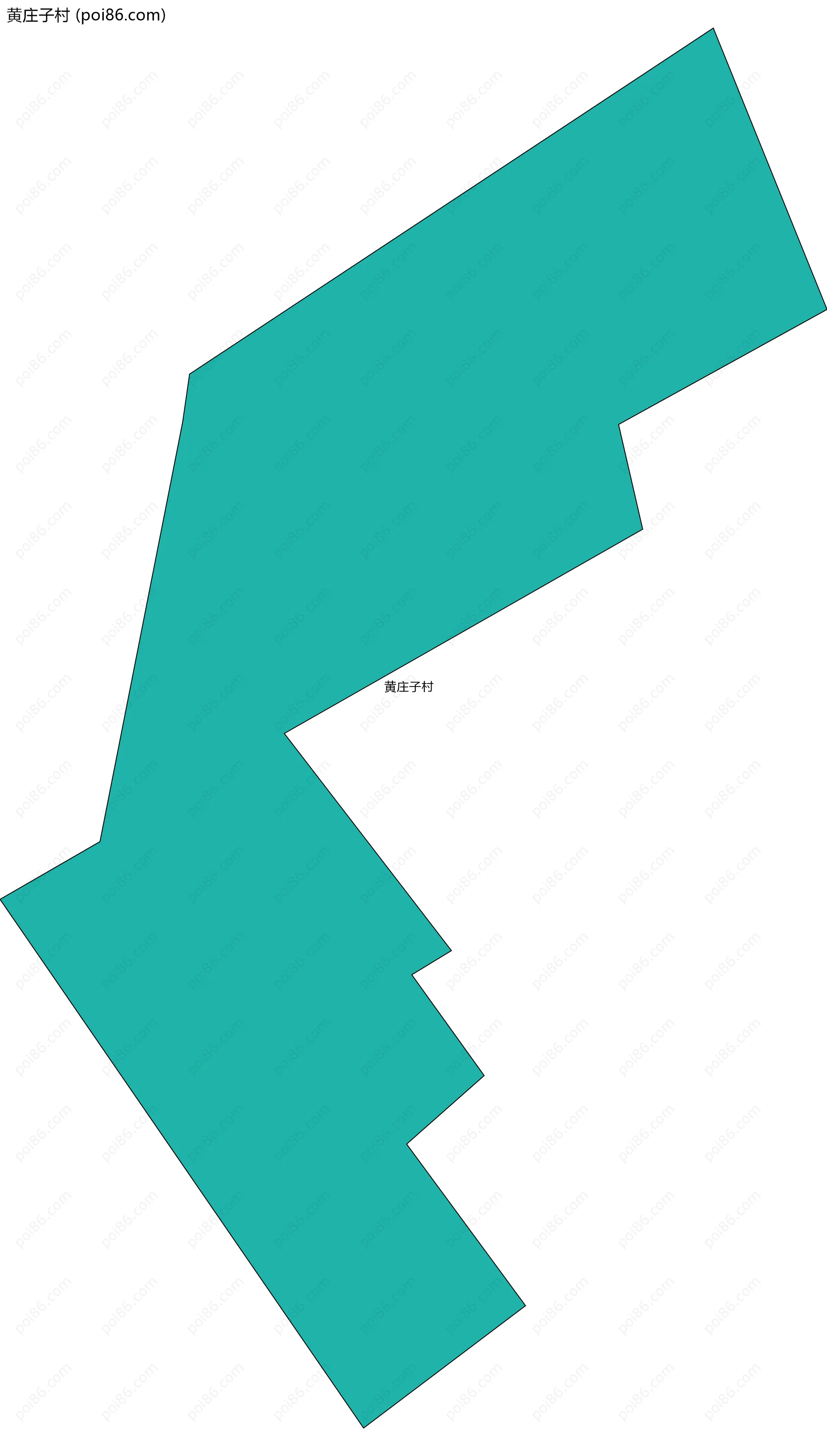 黄庄子村边界地图