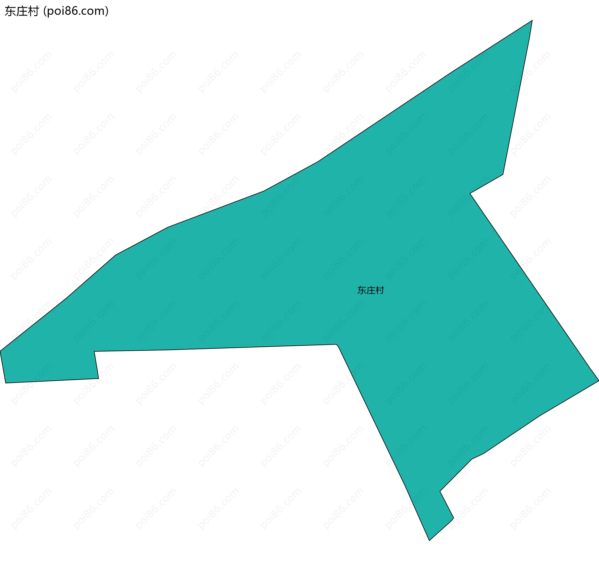 东庄村边界地图