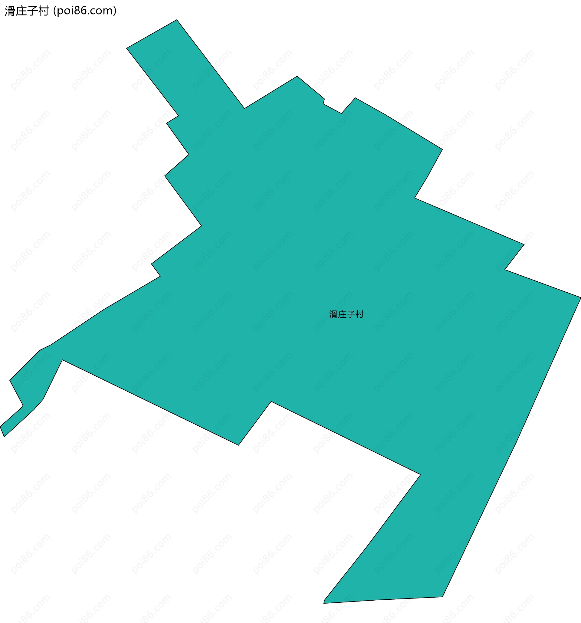 滑庄子村边界地图