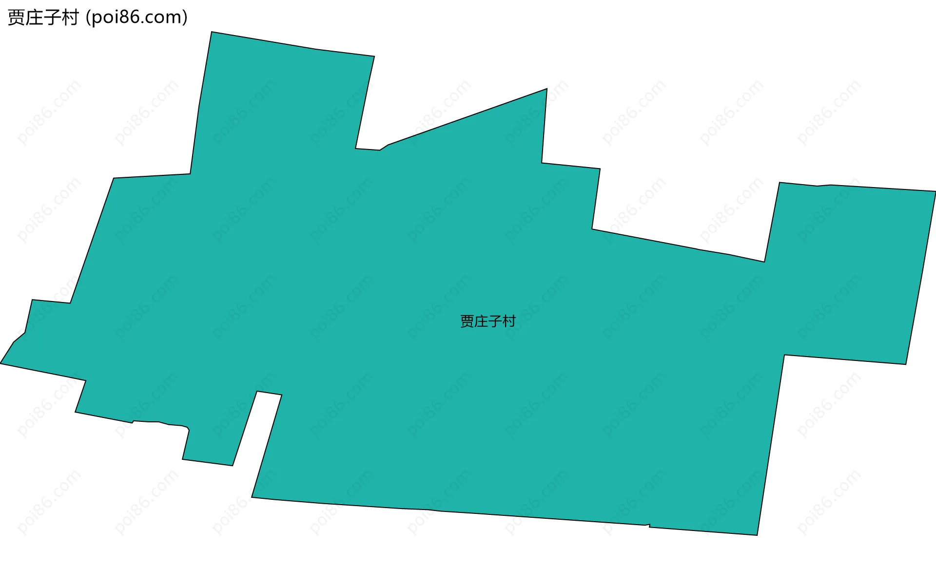 贾庄子村边界地图