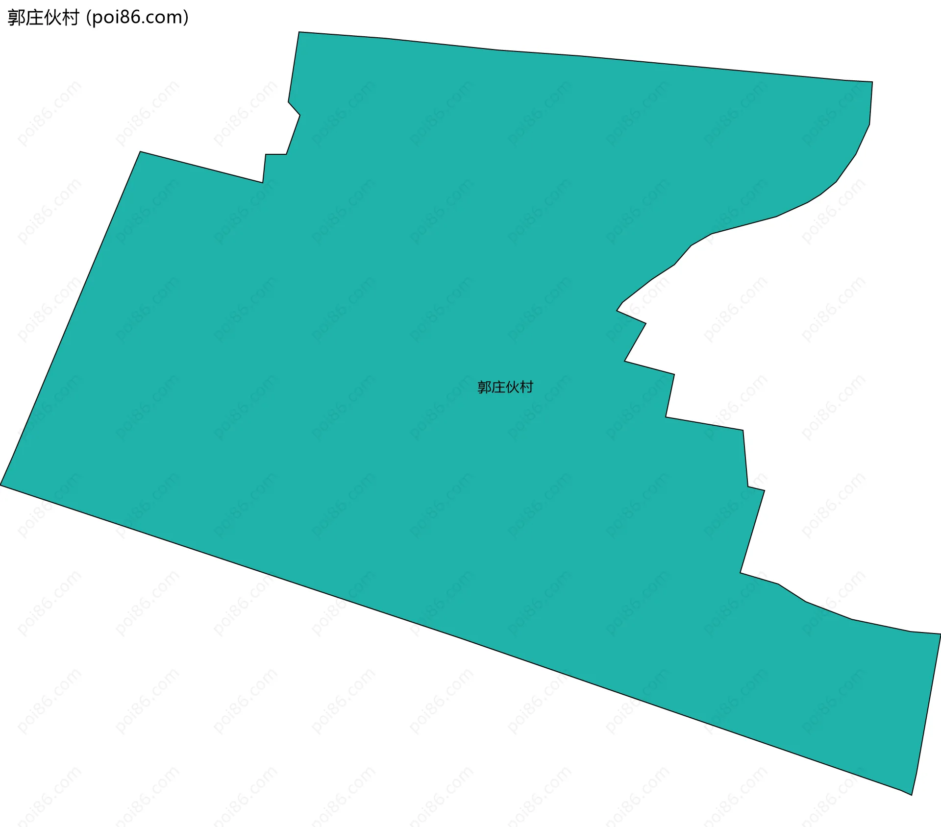 郭庄伙村边界地图