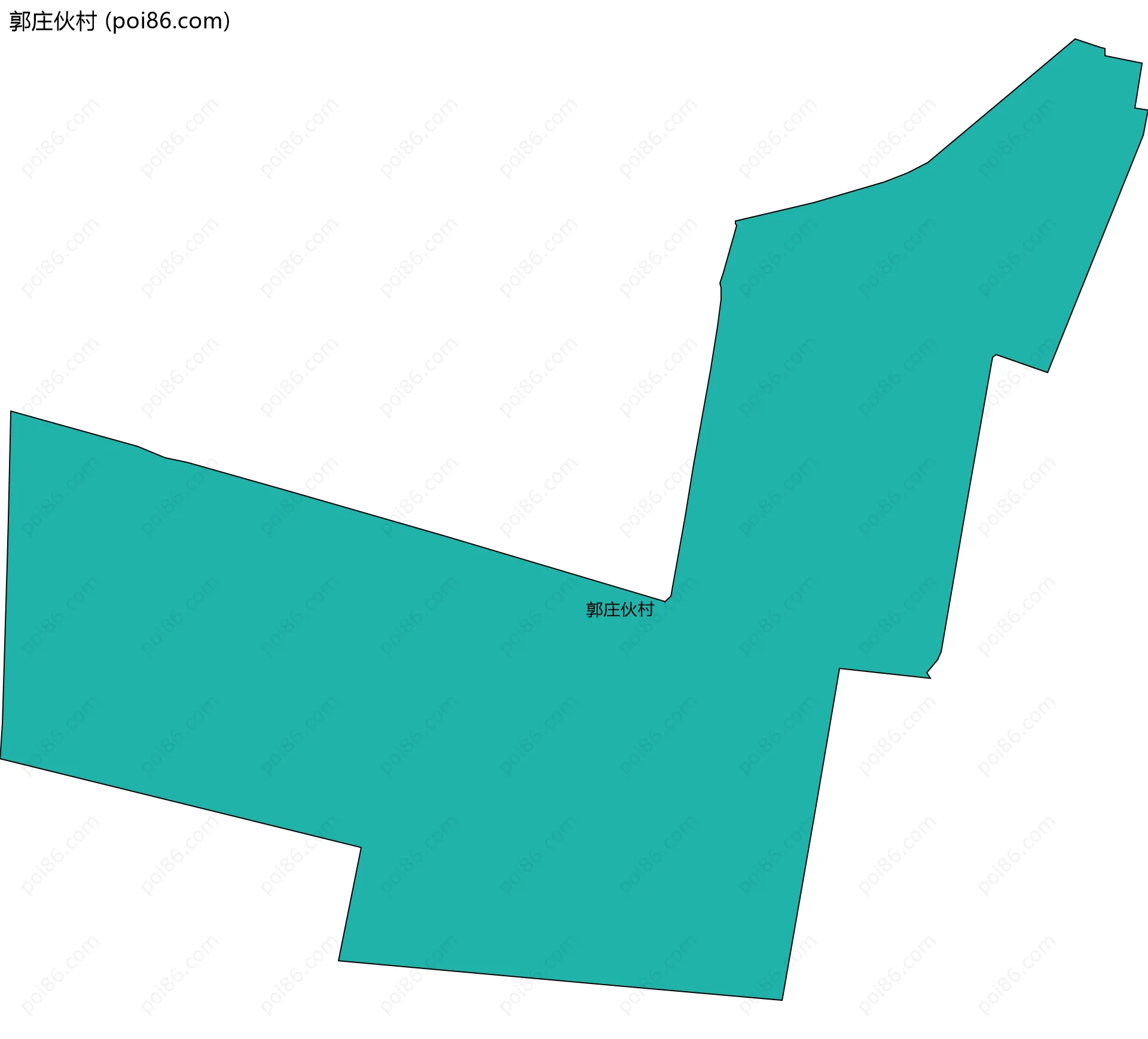 郭庄伙村边界地图