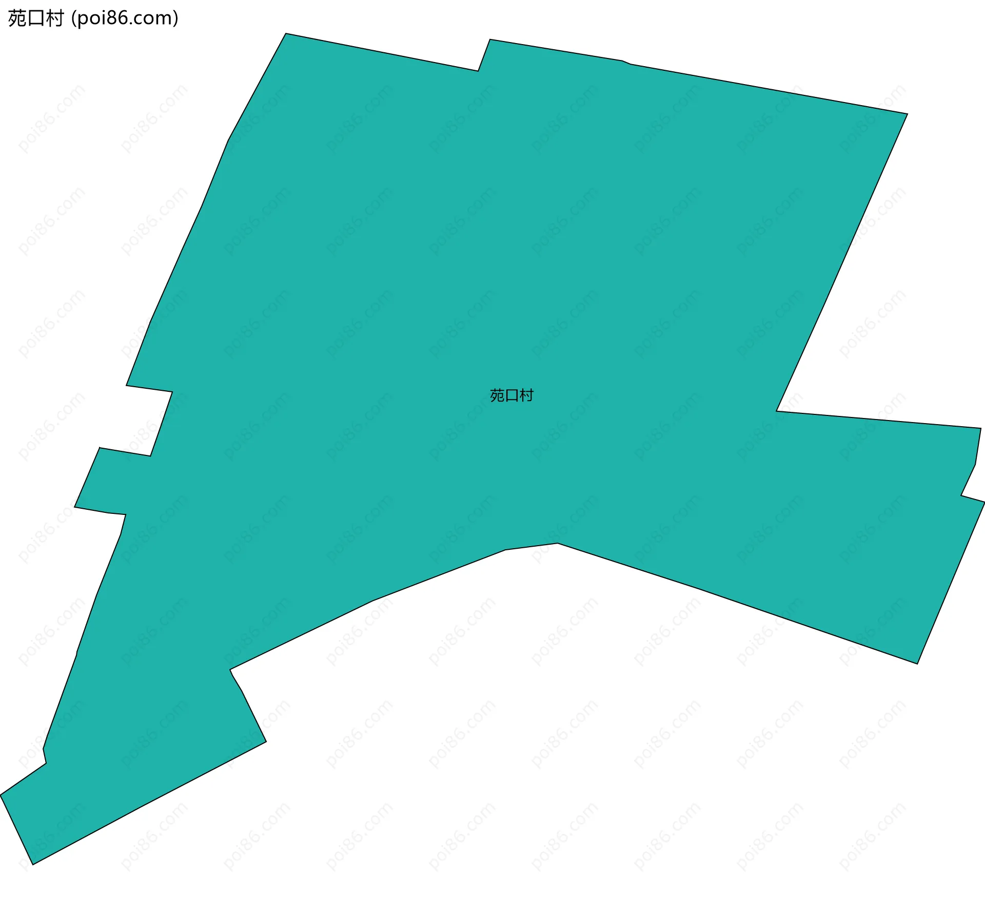 苑口村边界地图
