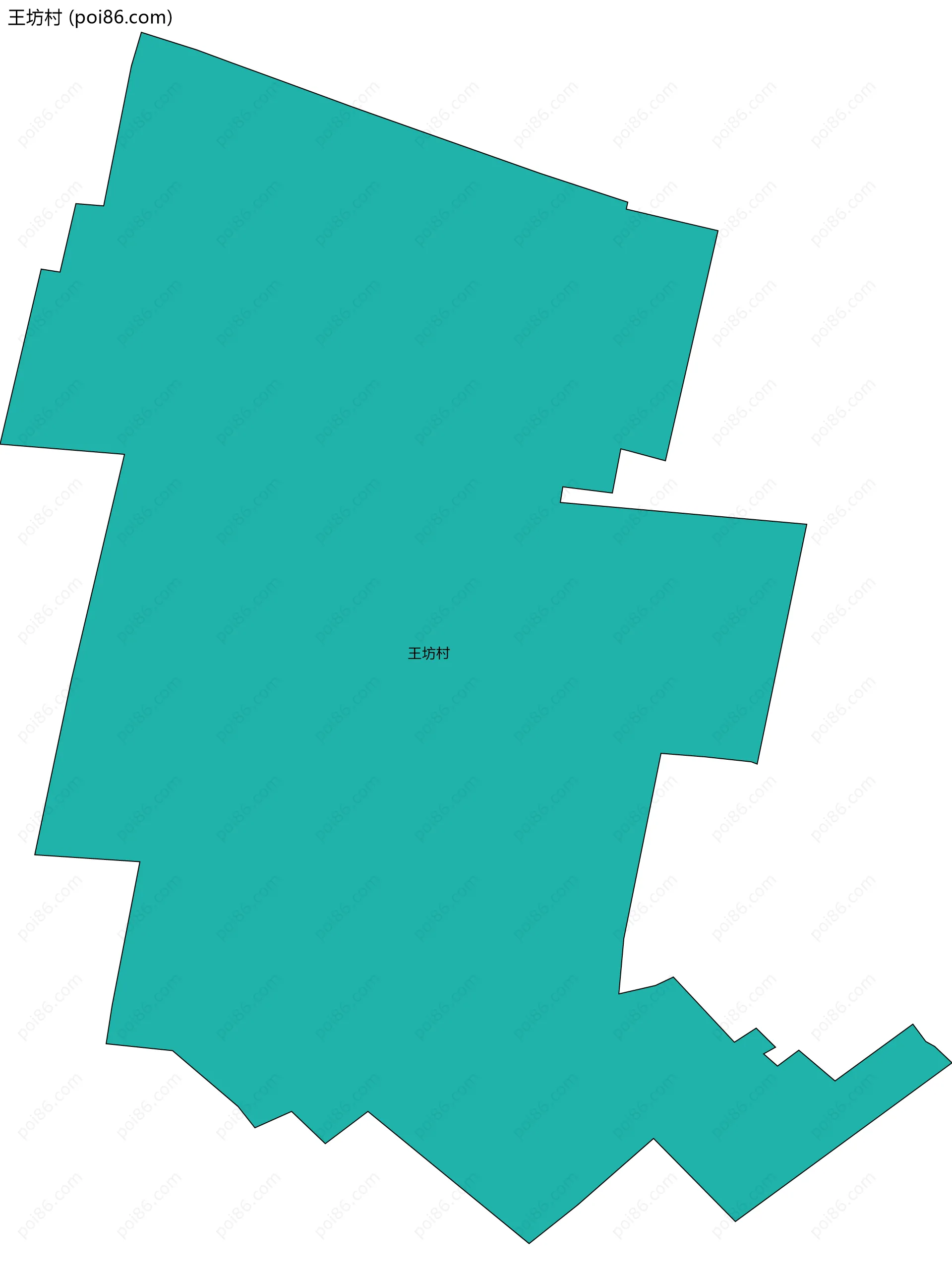 王坊村边界地图