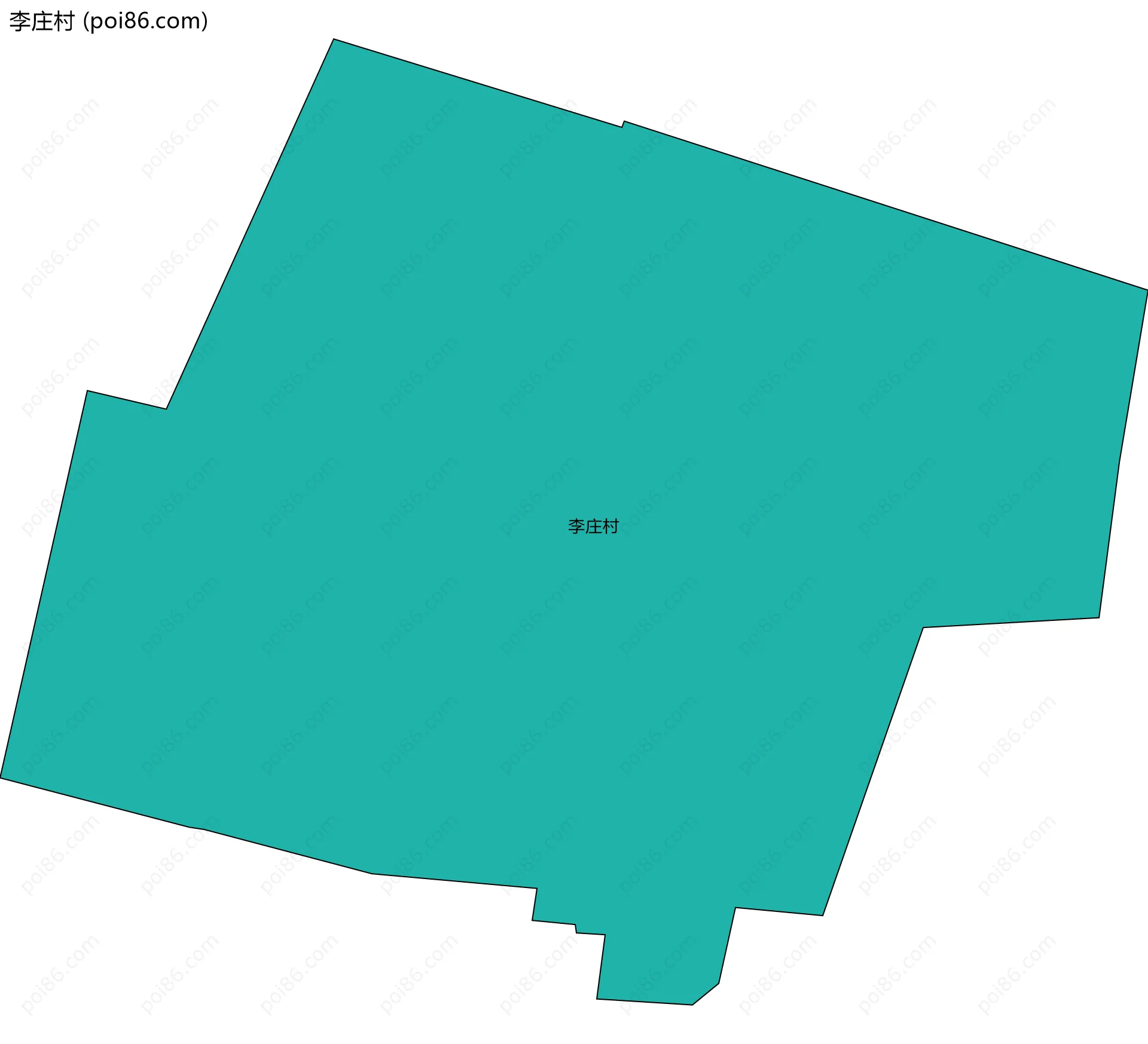 李庄村边界地图