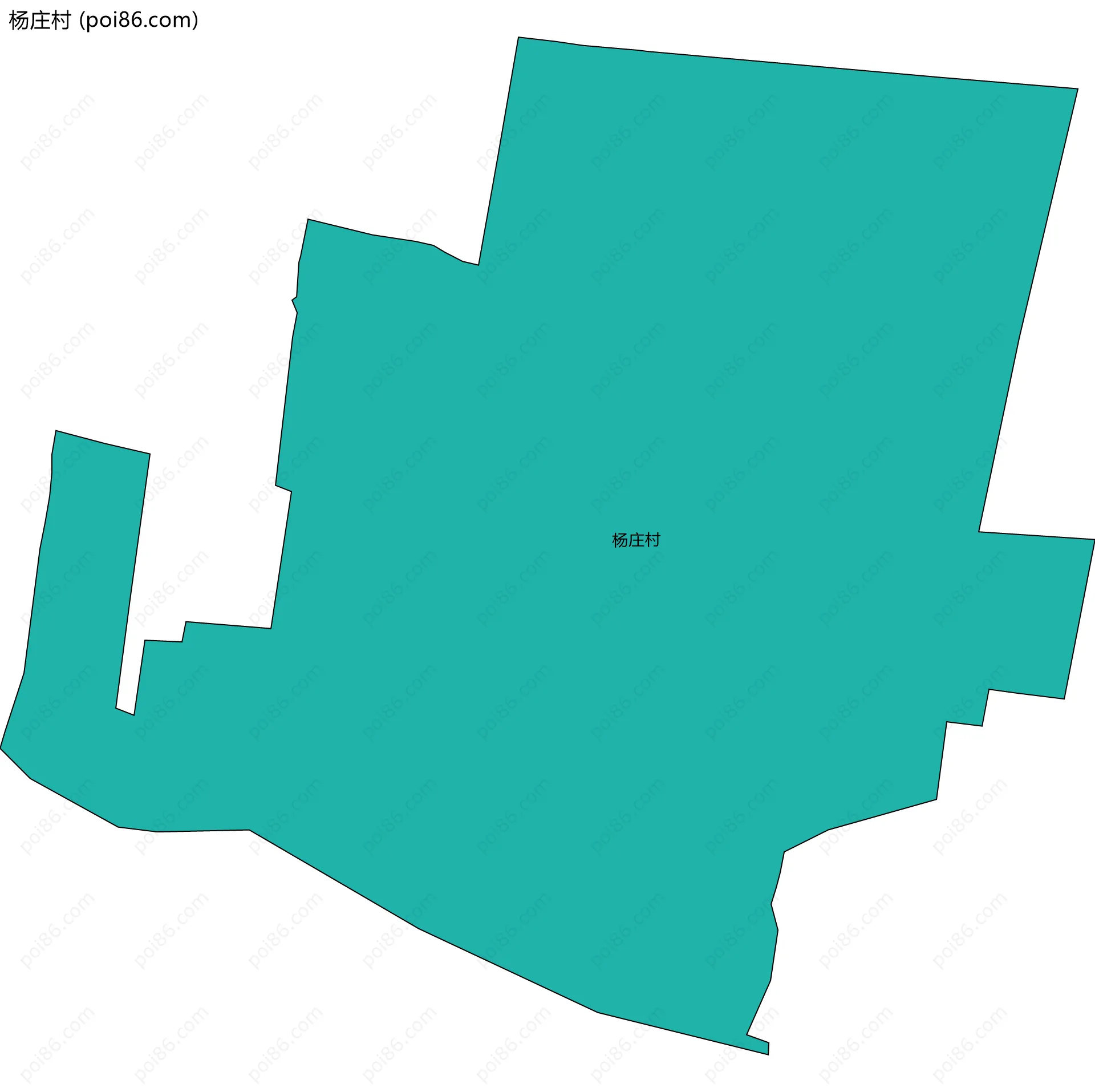杨庄村边界地图