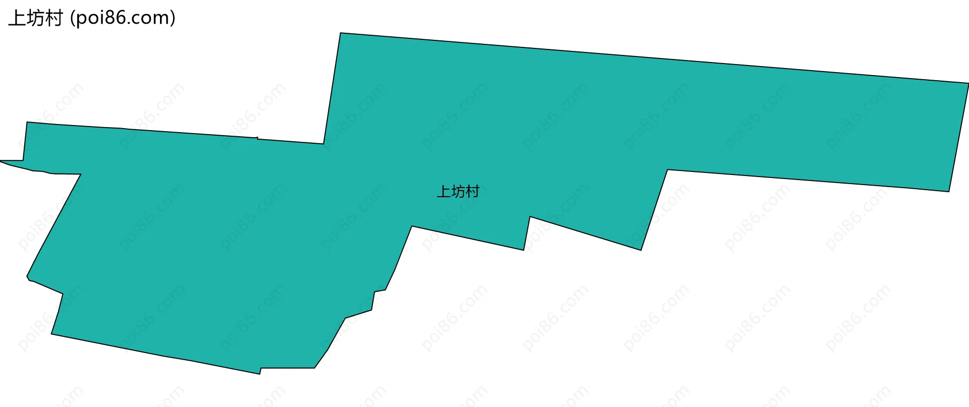 上坊村边界地图