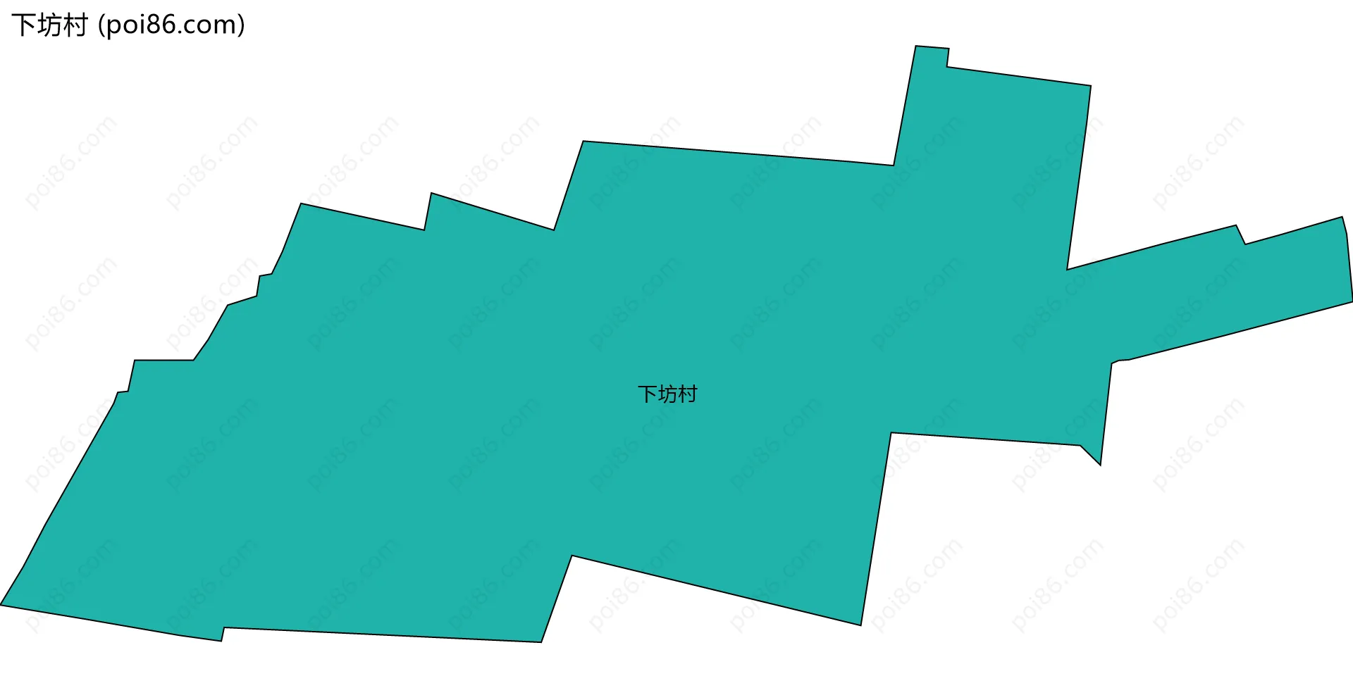 下坊村边界地图