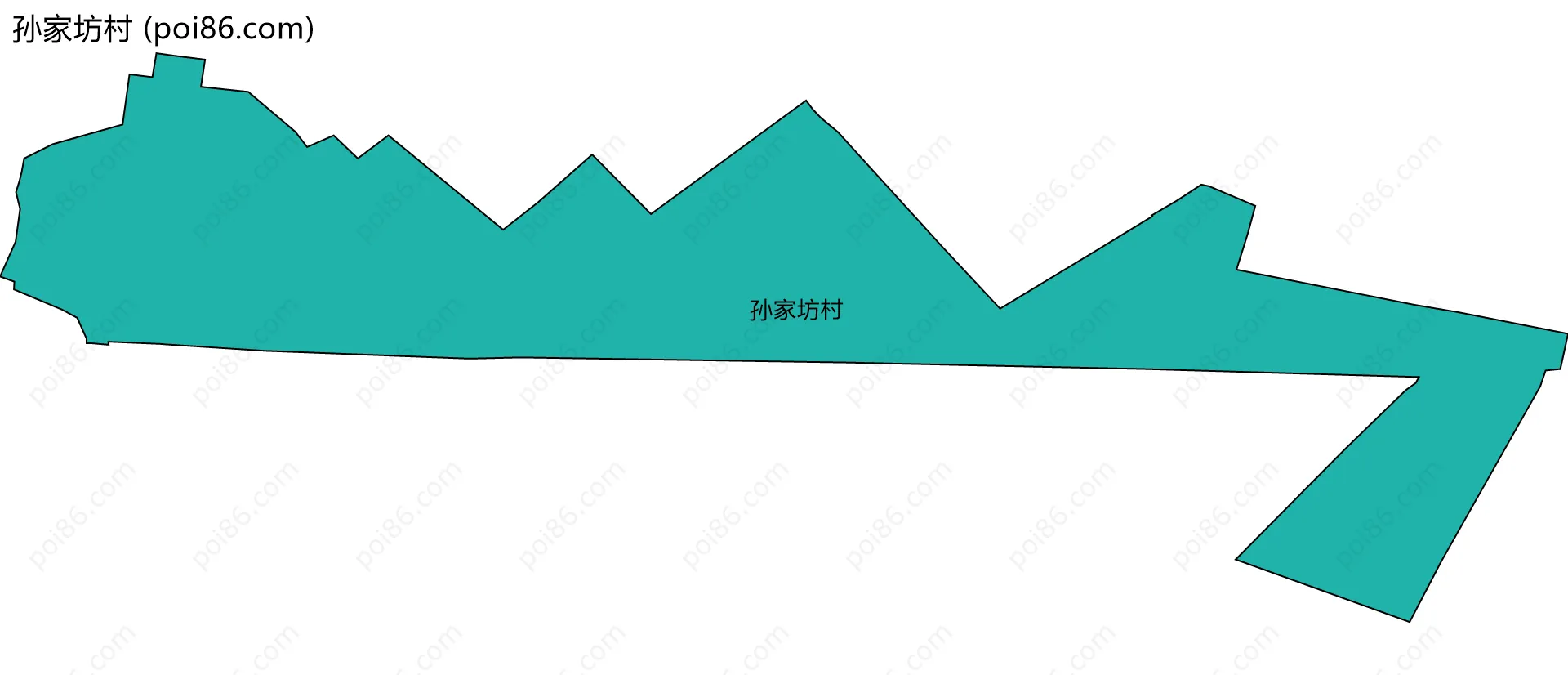 孙家坊村边界地图