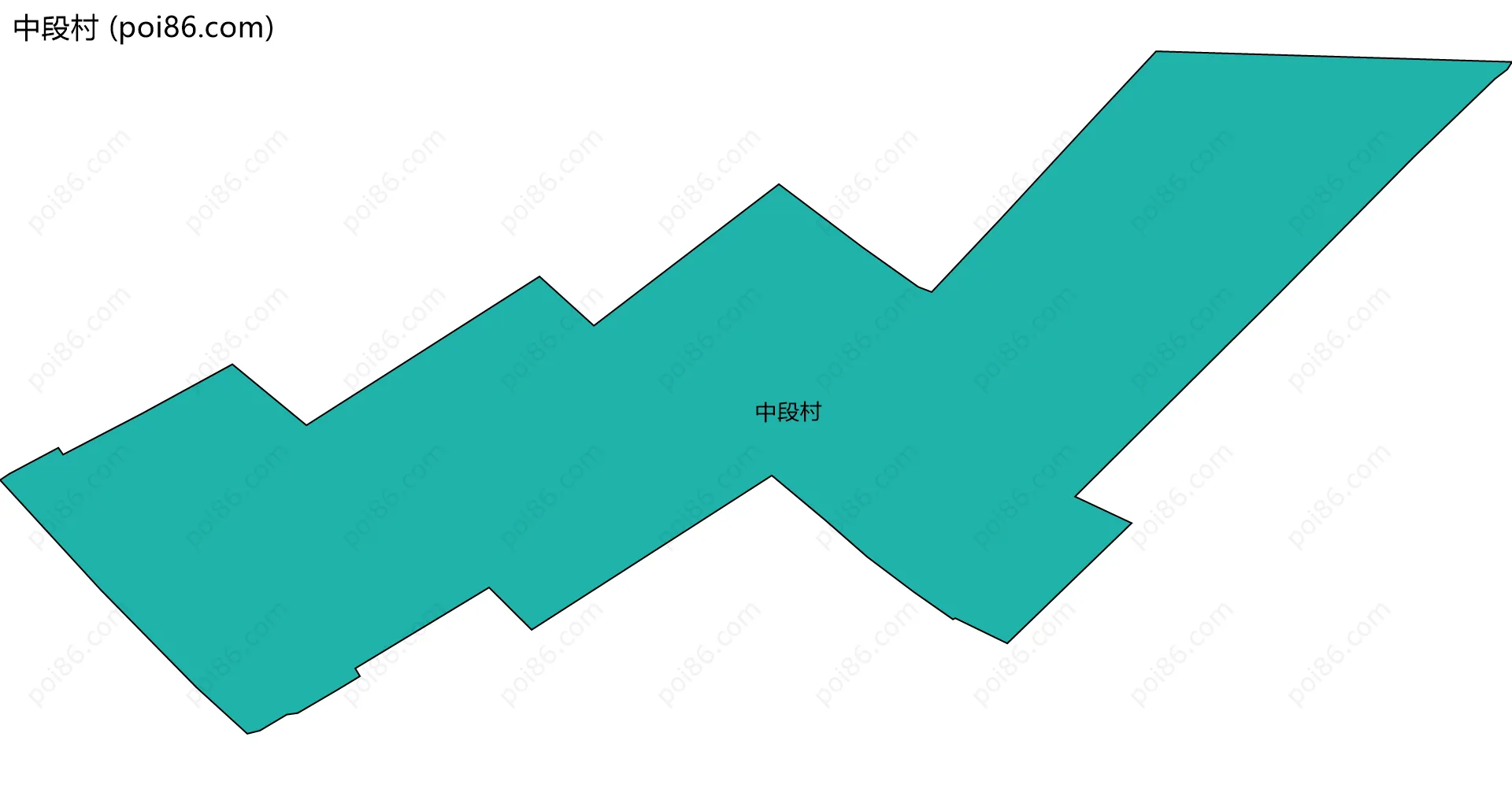 中段村边界地图