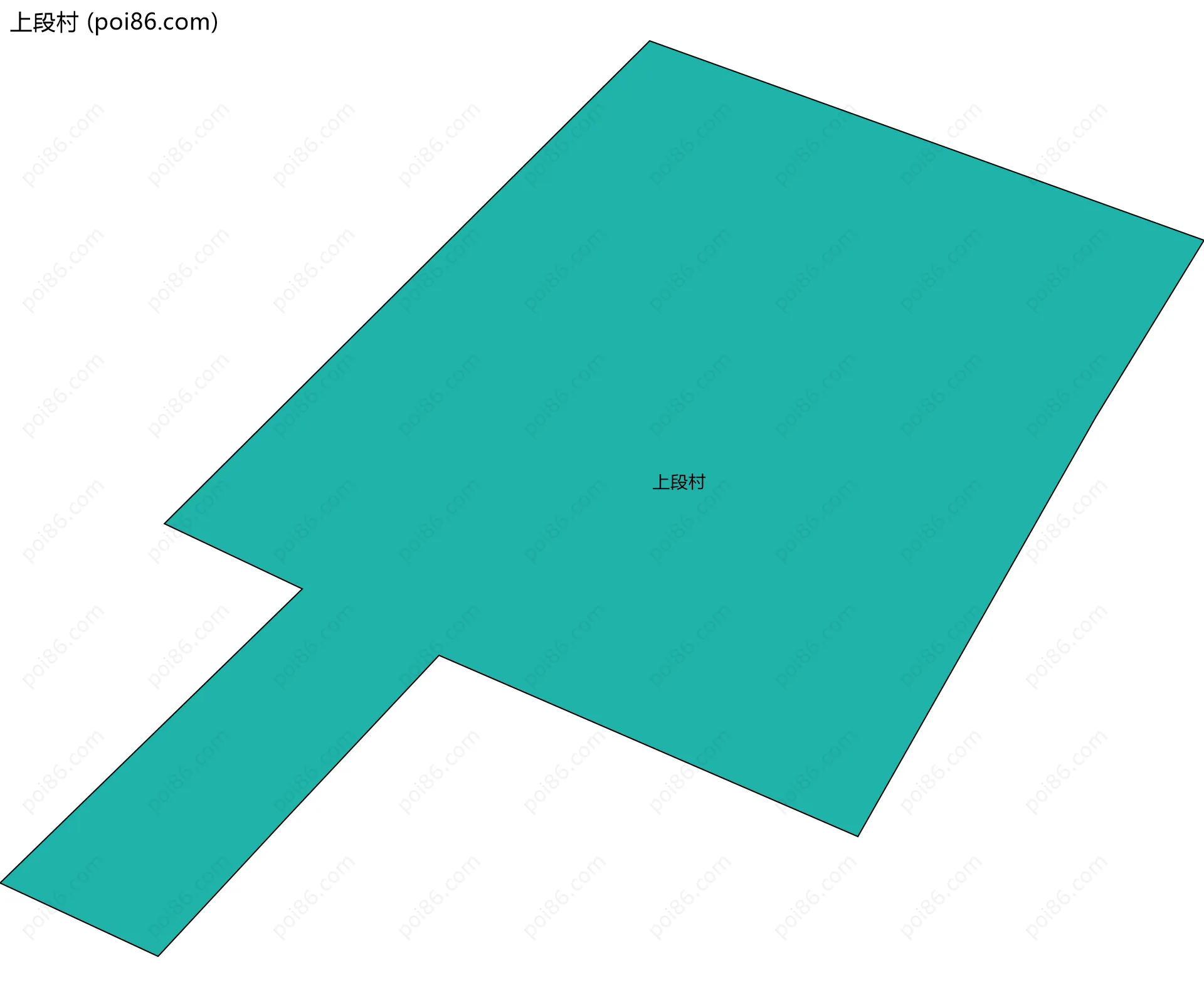 上段村边界地图