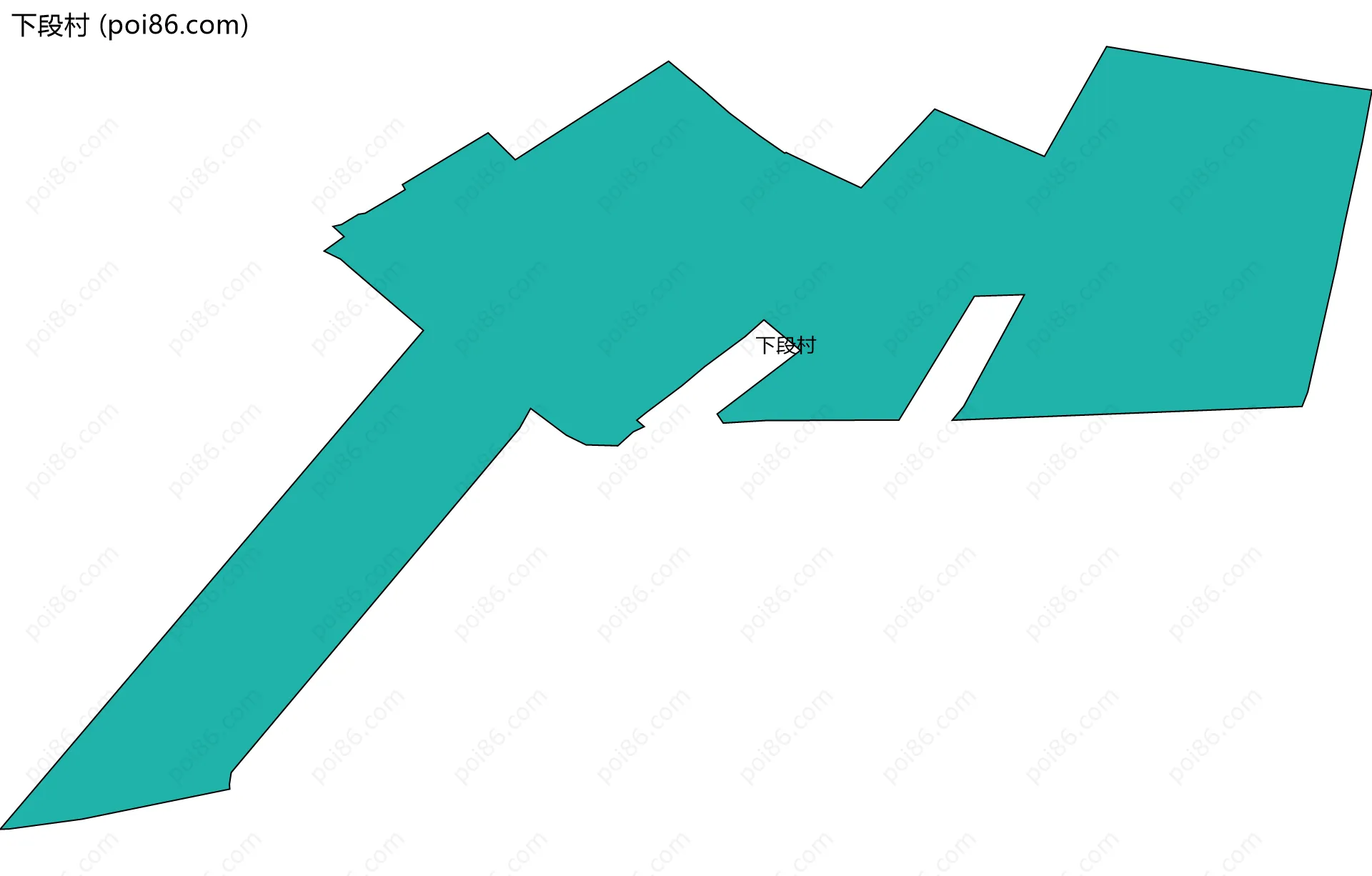 下段村边界地图