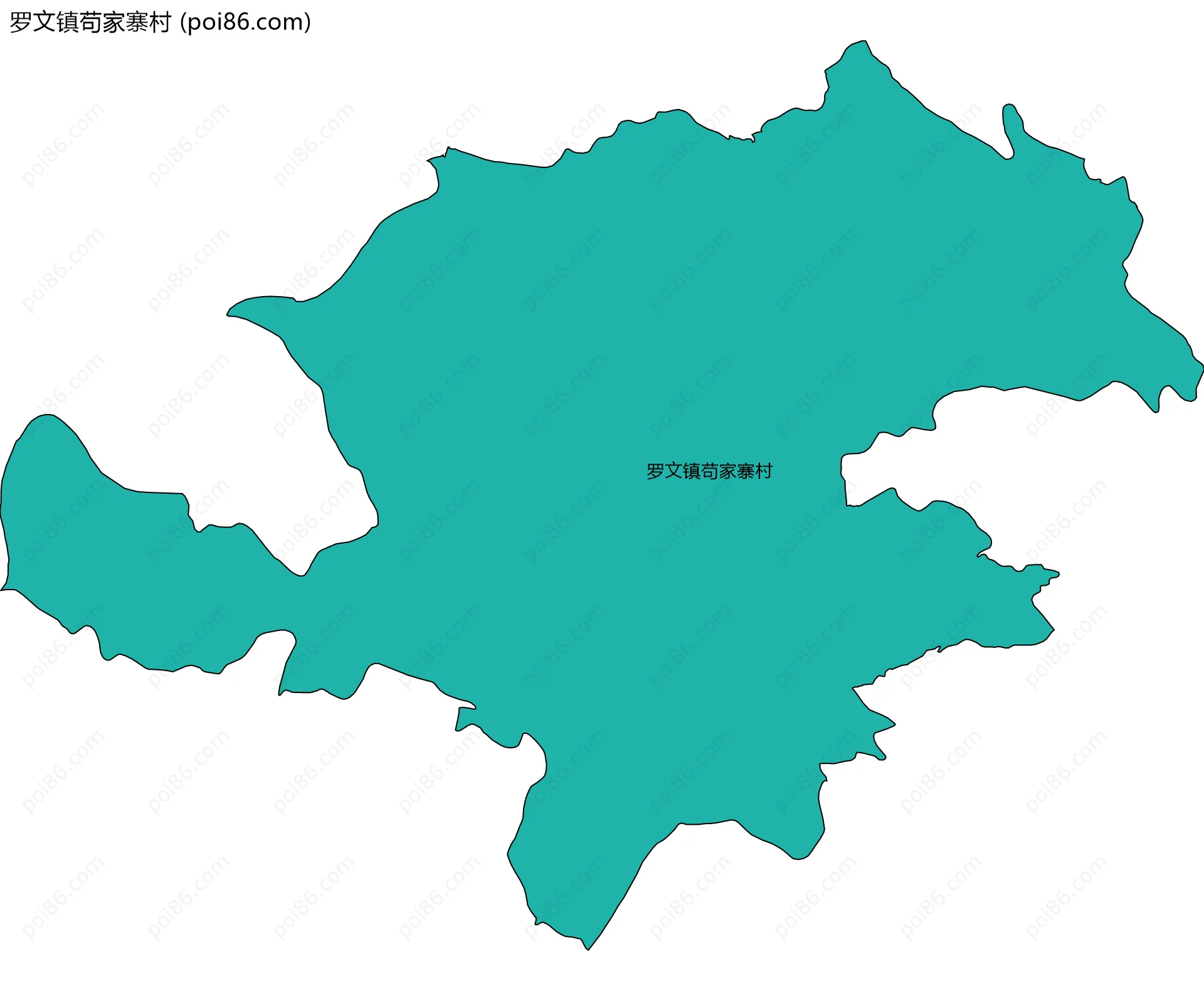 罗文镇苟家寨村边界地图