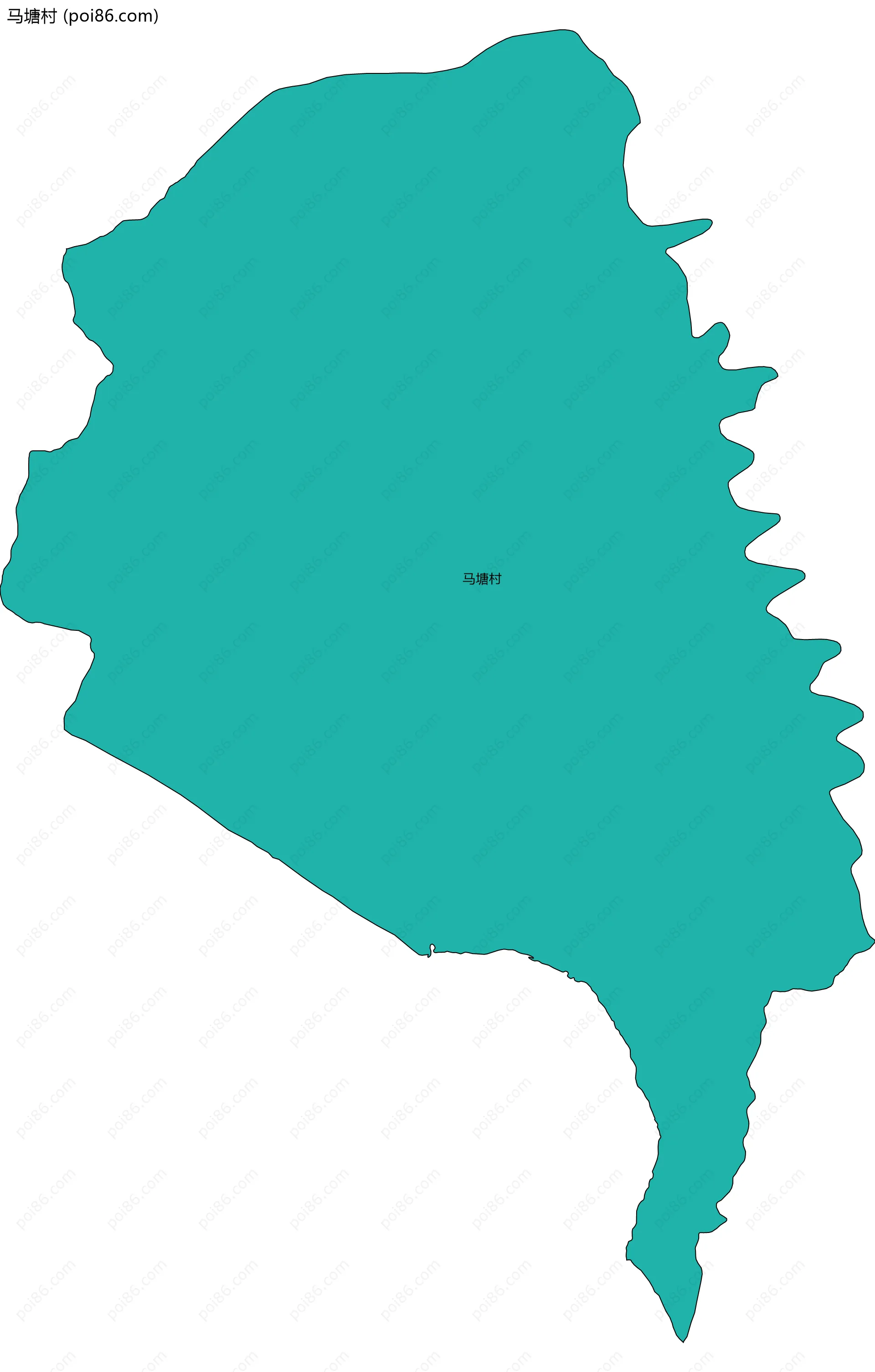 马塘村边界地图