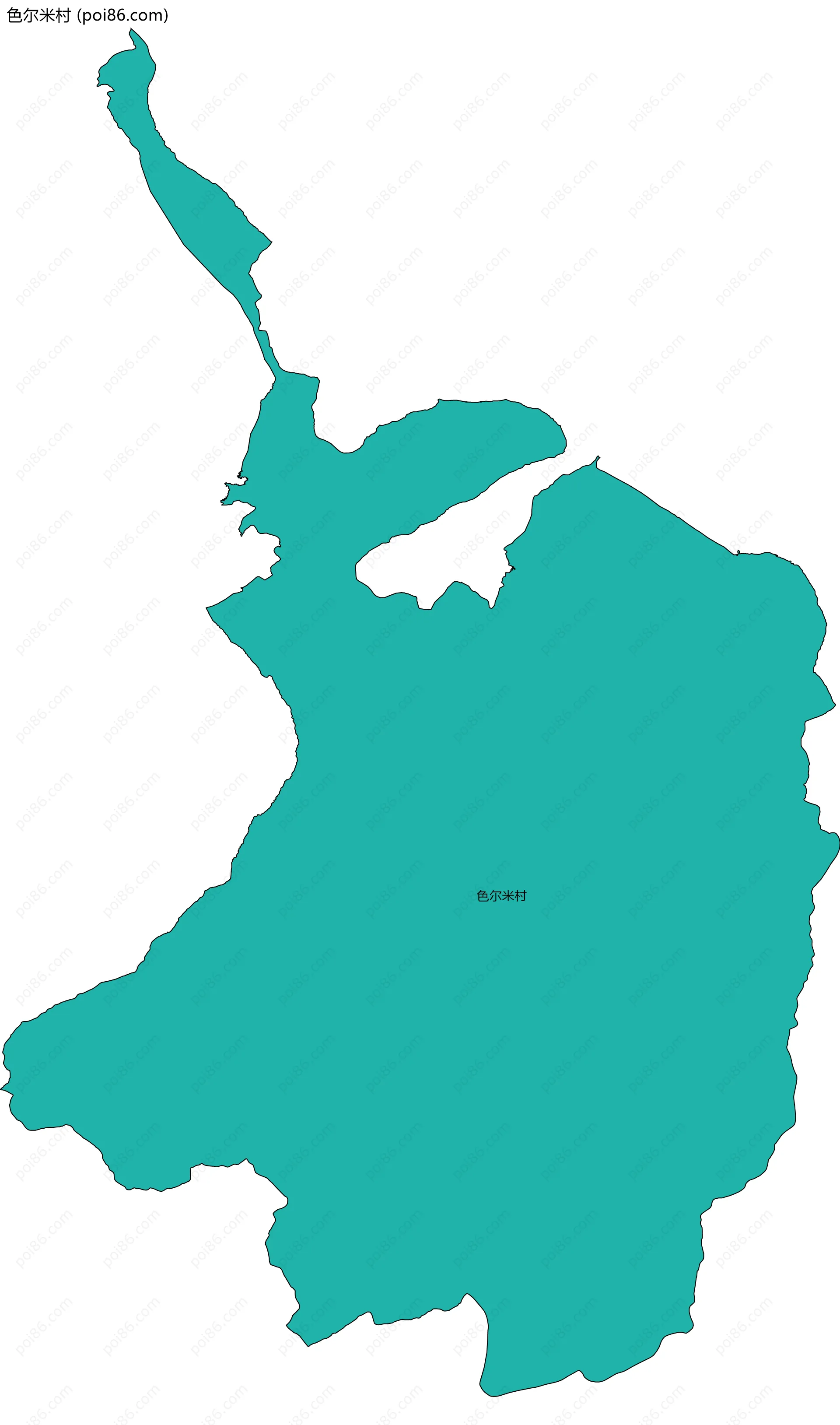 色尔米村边界地图