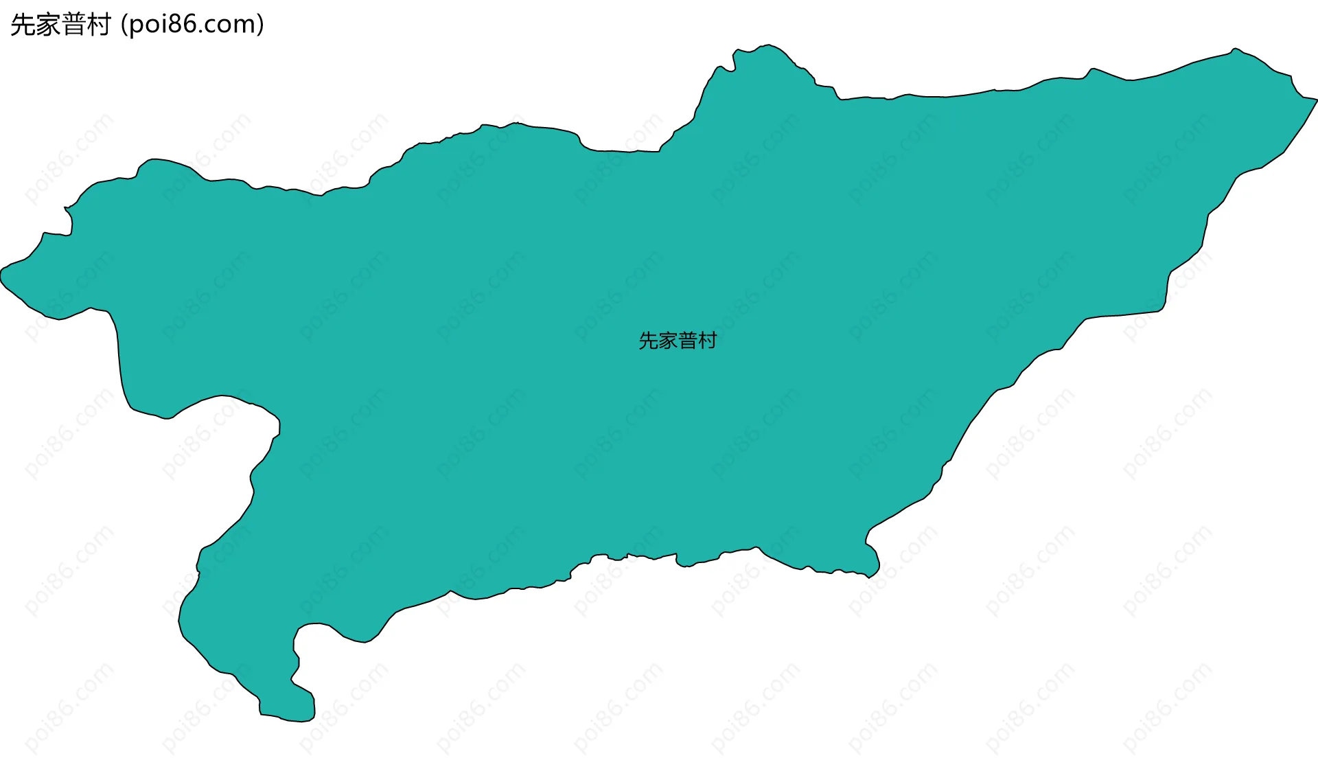 先家普村边界地图