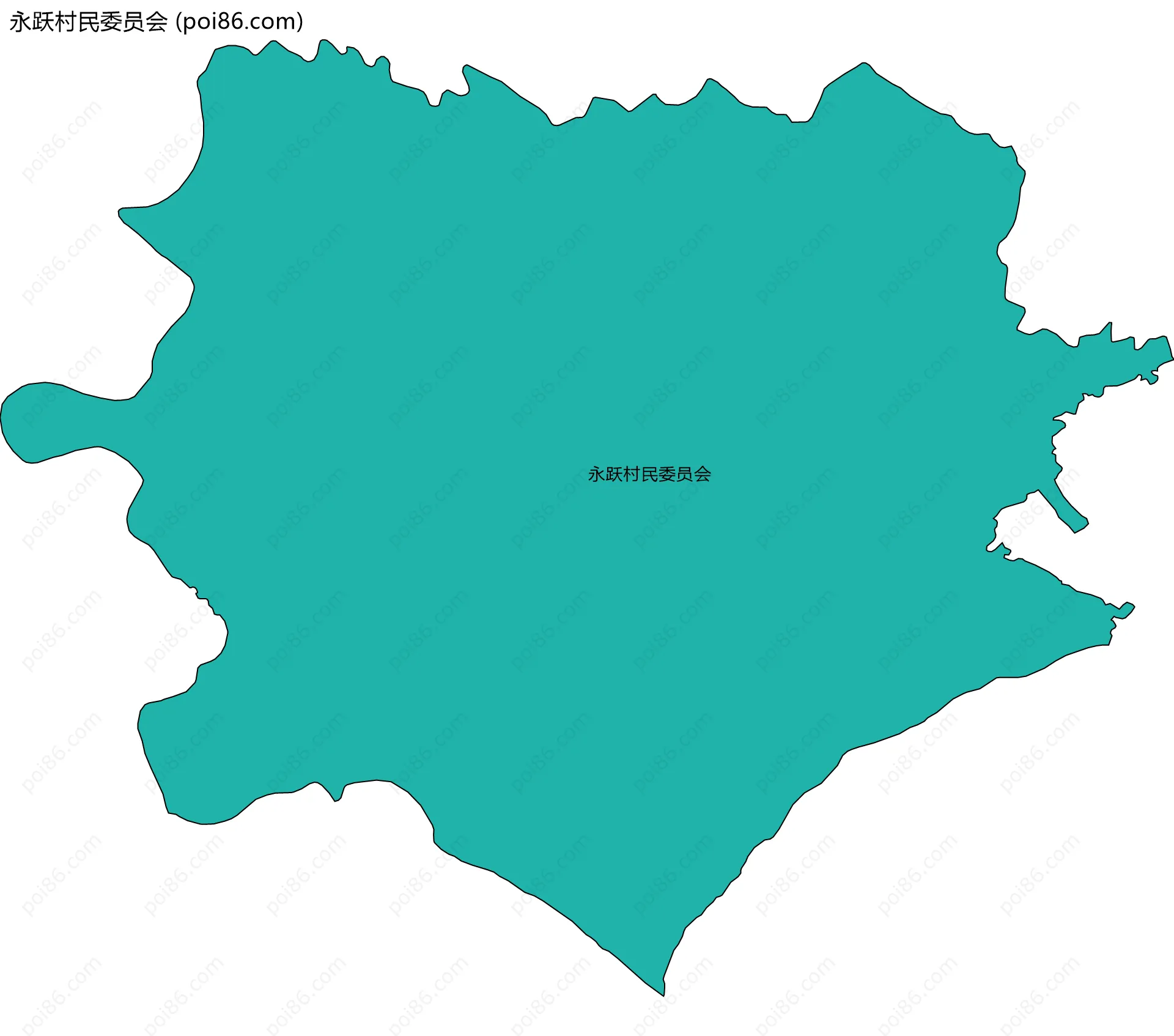 永跃村民委员会边界地图