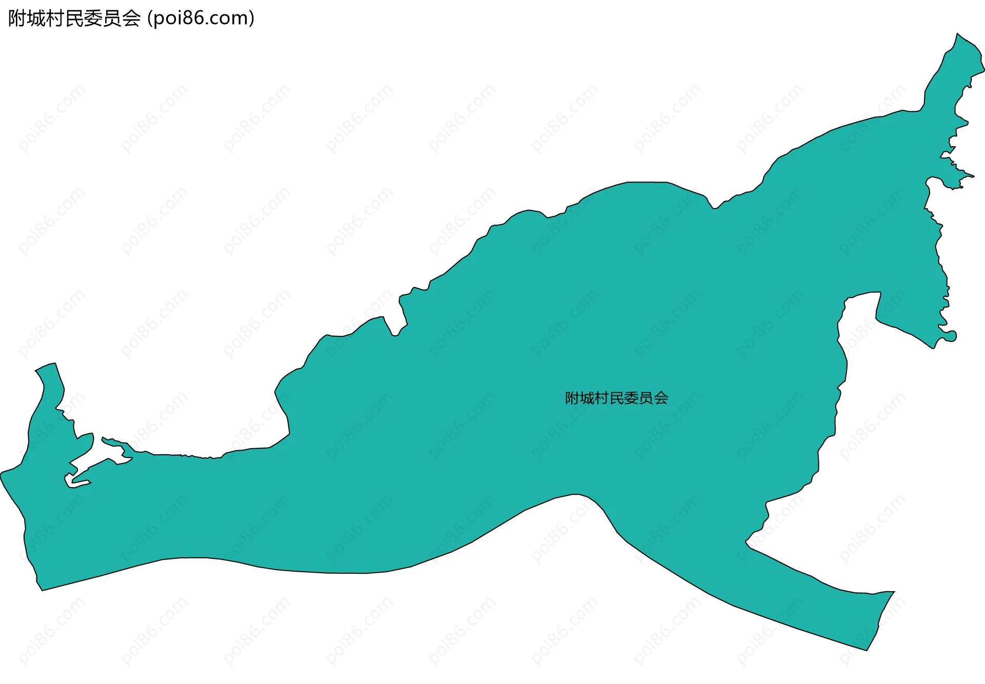 附城村民委员会边界地图
